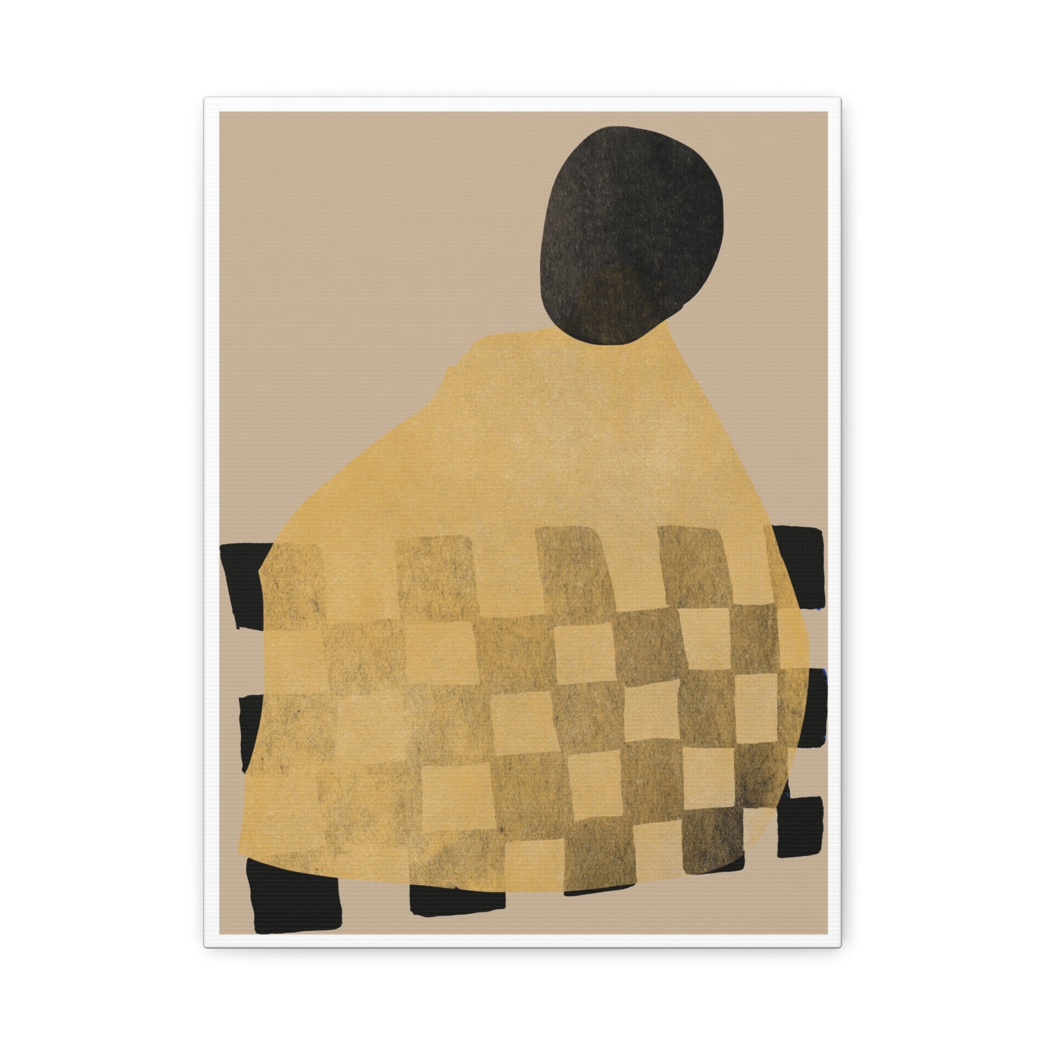 Golden Hearth Pattern Drift - Canvas