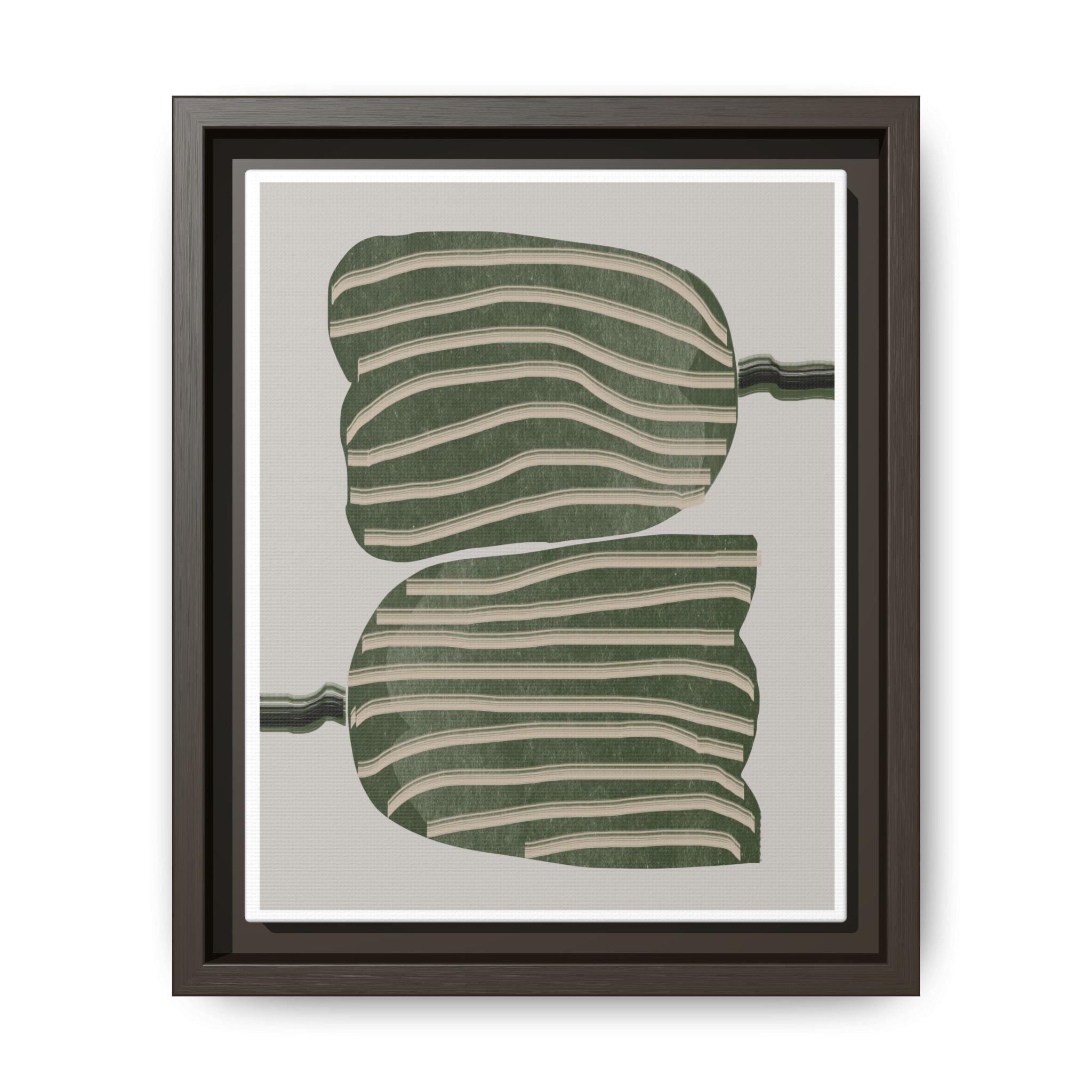 Verdant Echo Layers - Framed