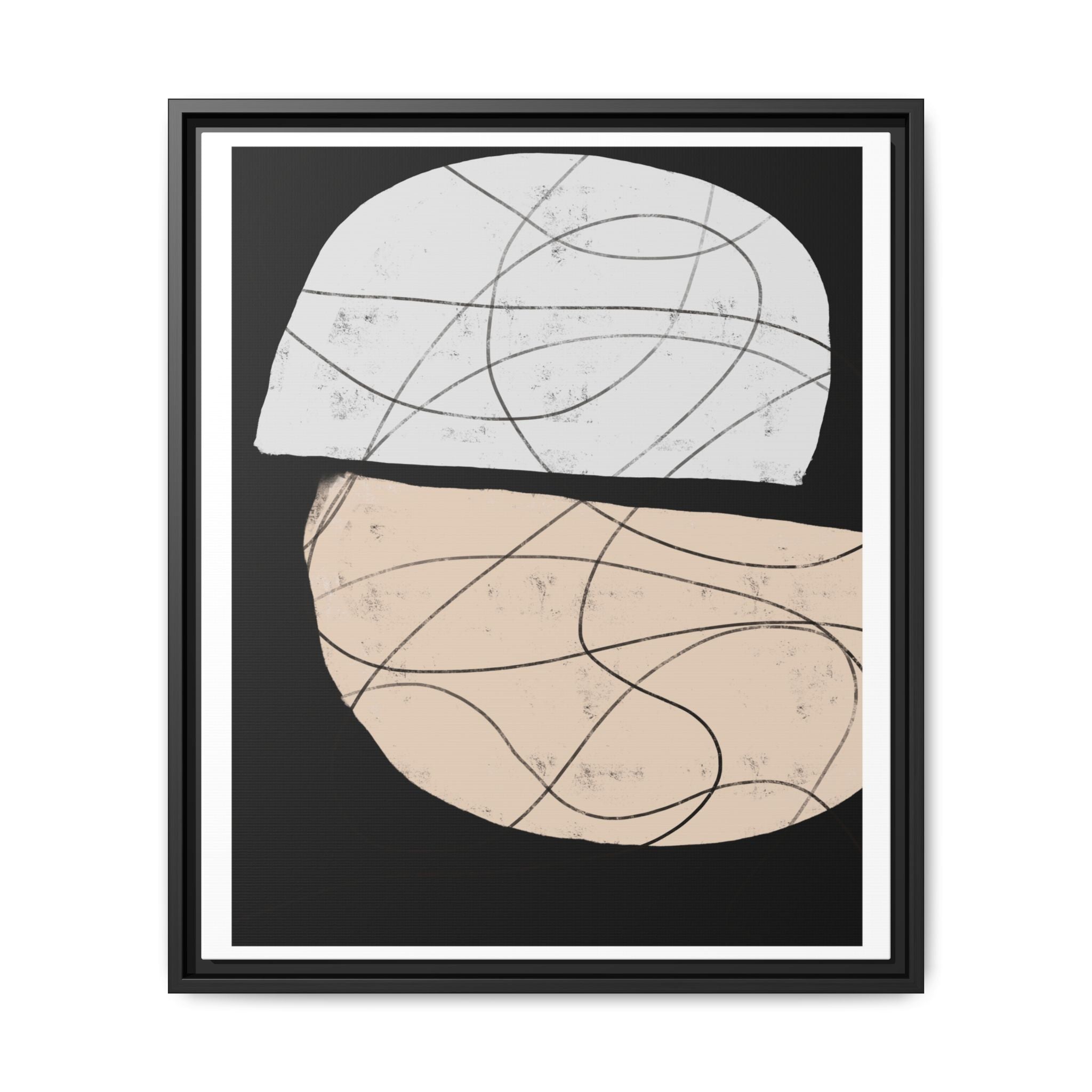 Nocturne Orbit Lines - Framed