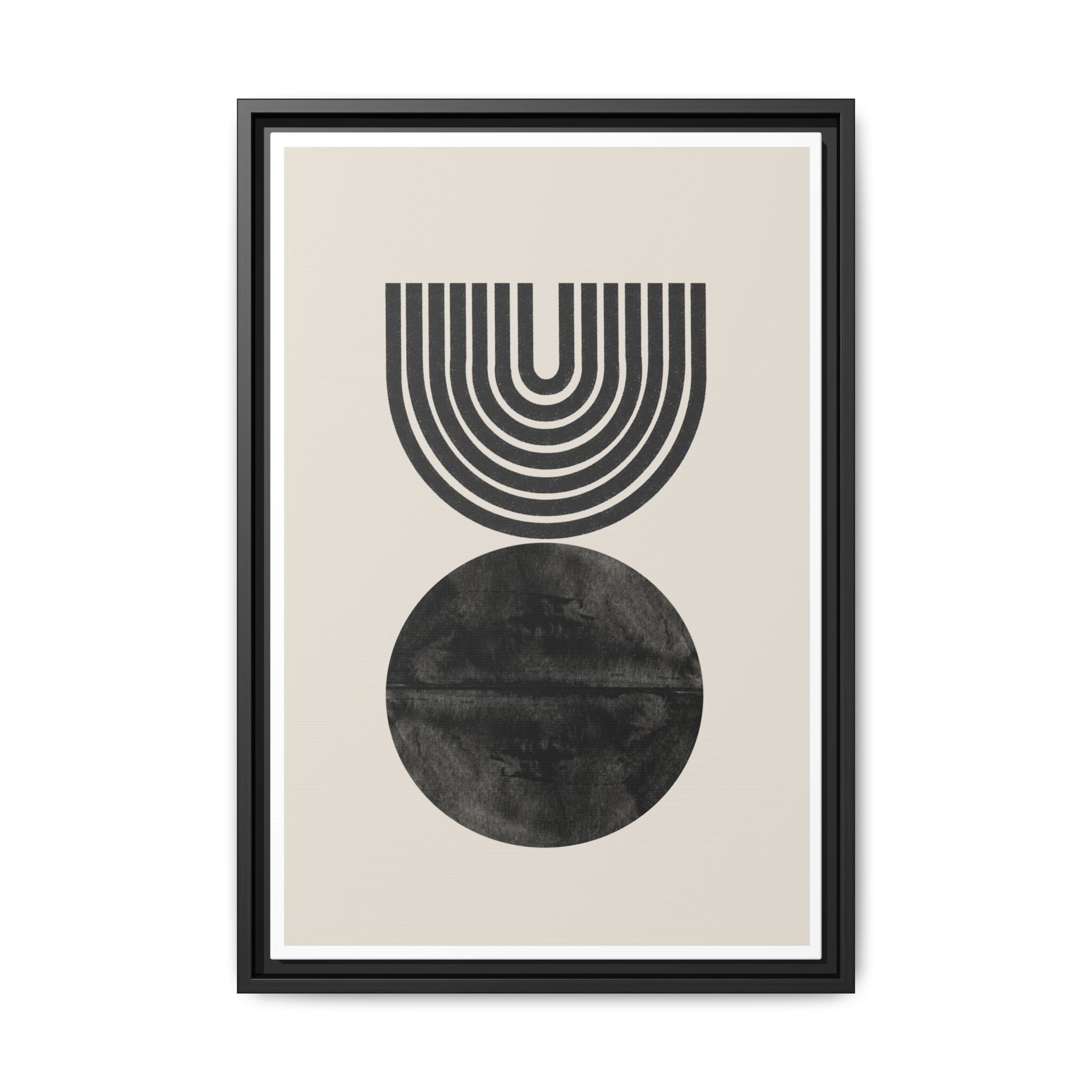 Obsidian Echo Arches - Framed