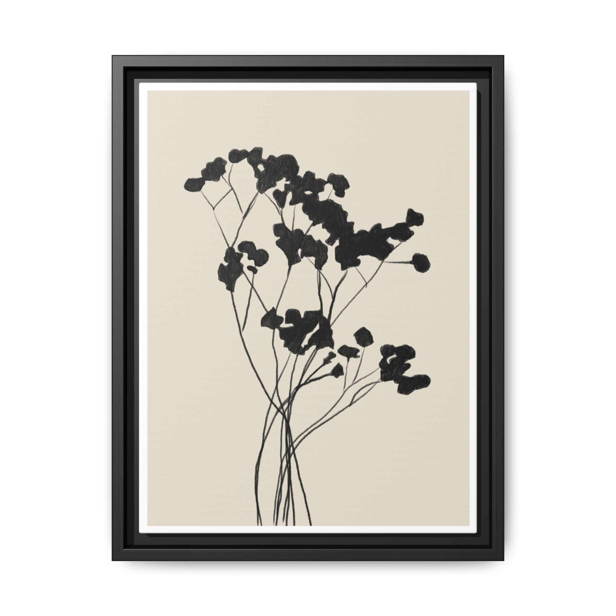 Velvet Bloom Silhouettes - Framed