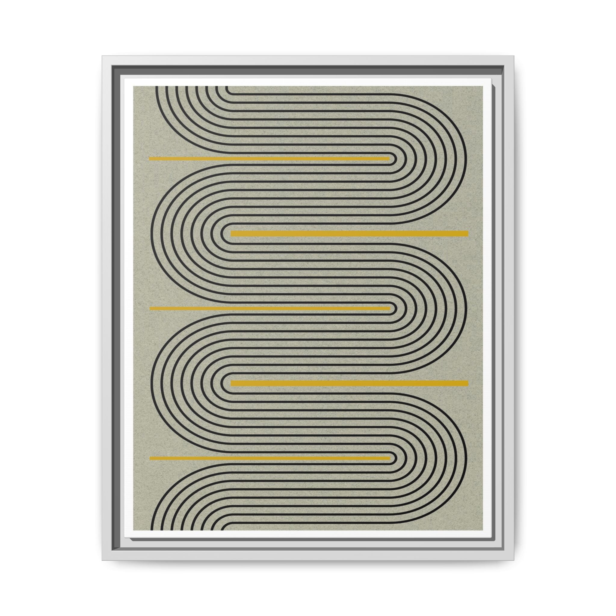 Golden Current Geometry - Framed