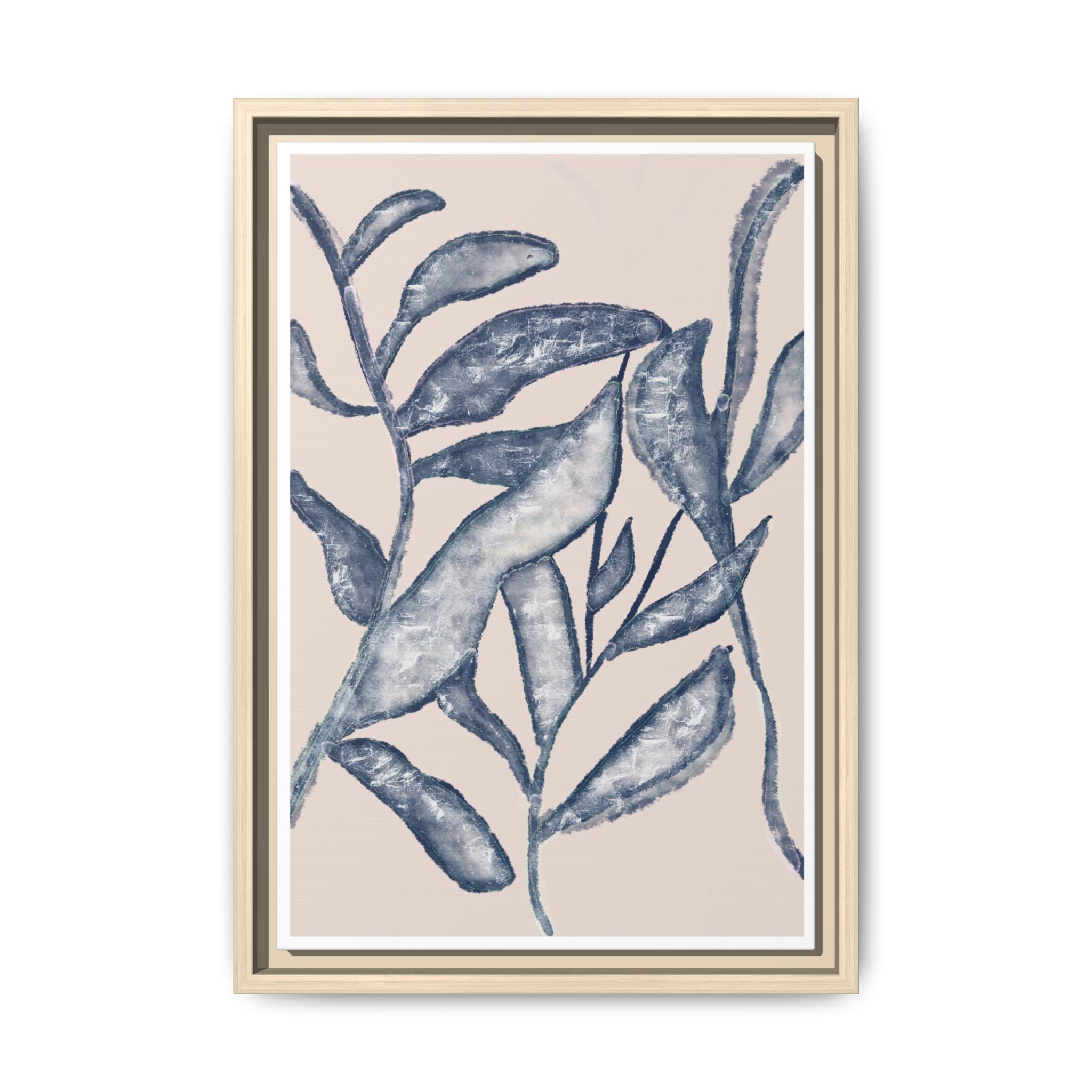 Moonlit Botanical Veil - Framed