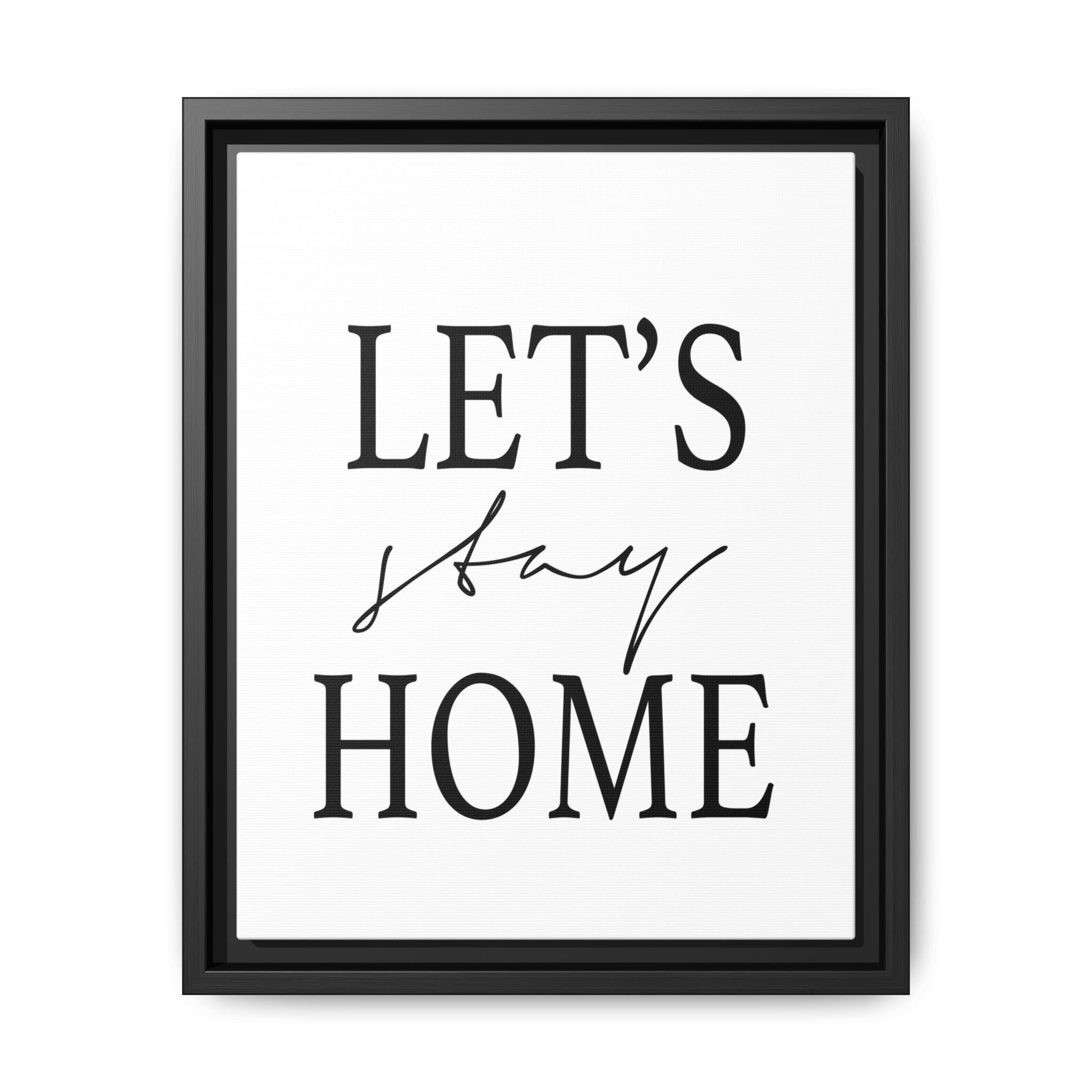 Gentle Haven Typography Glow - Framed