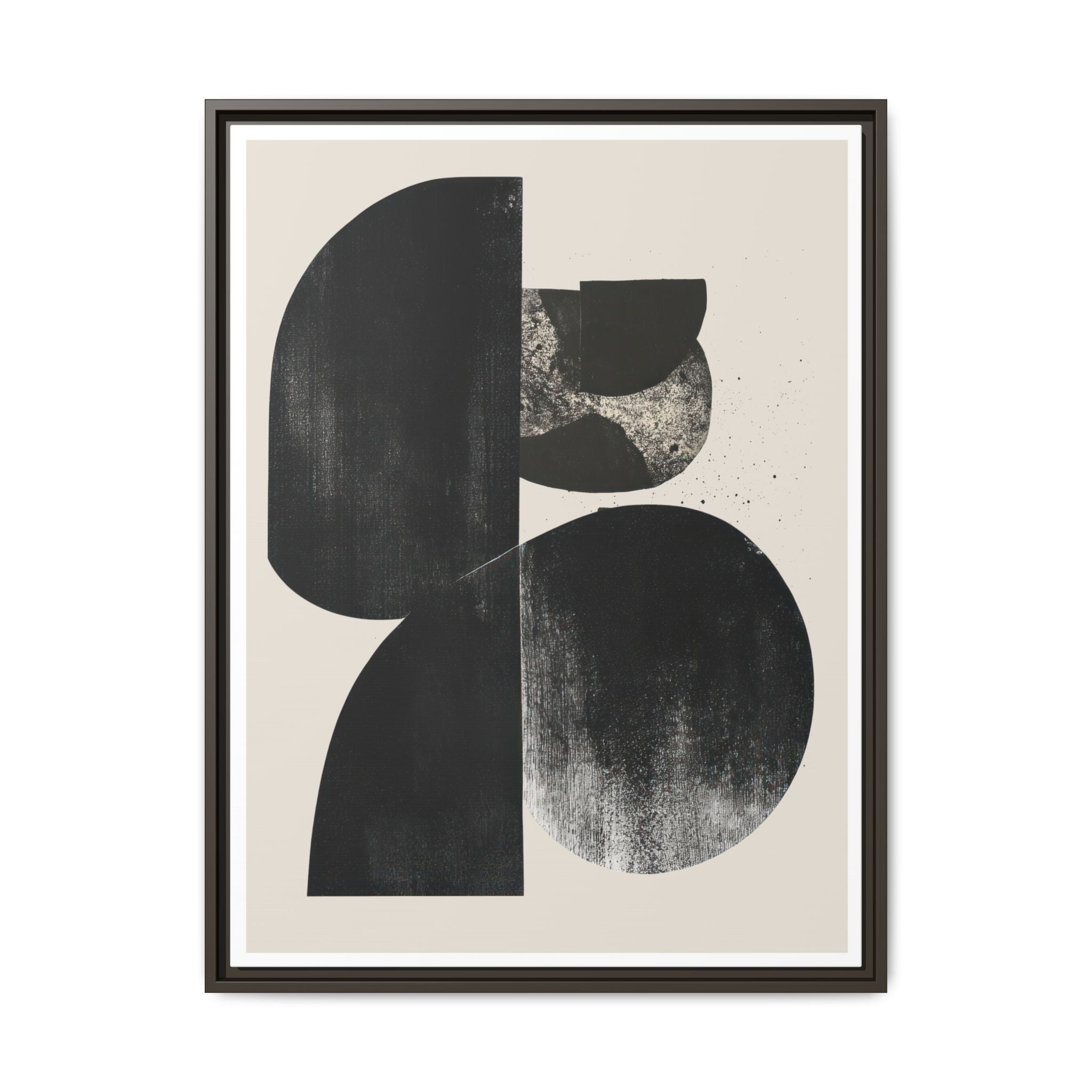Obsidian Drift Composition - Framed