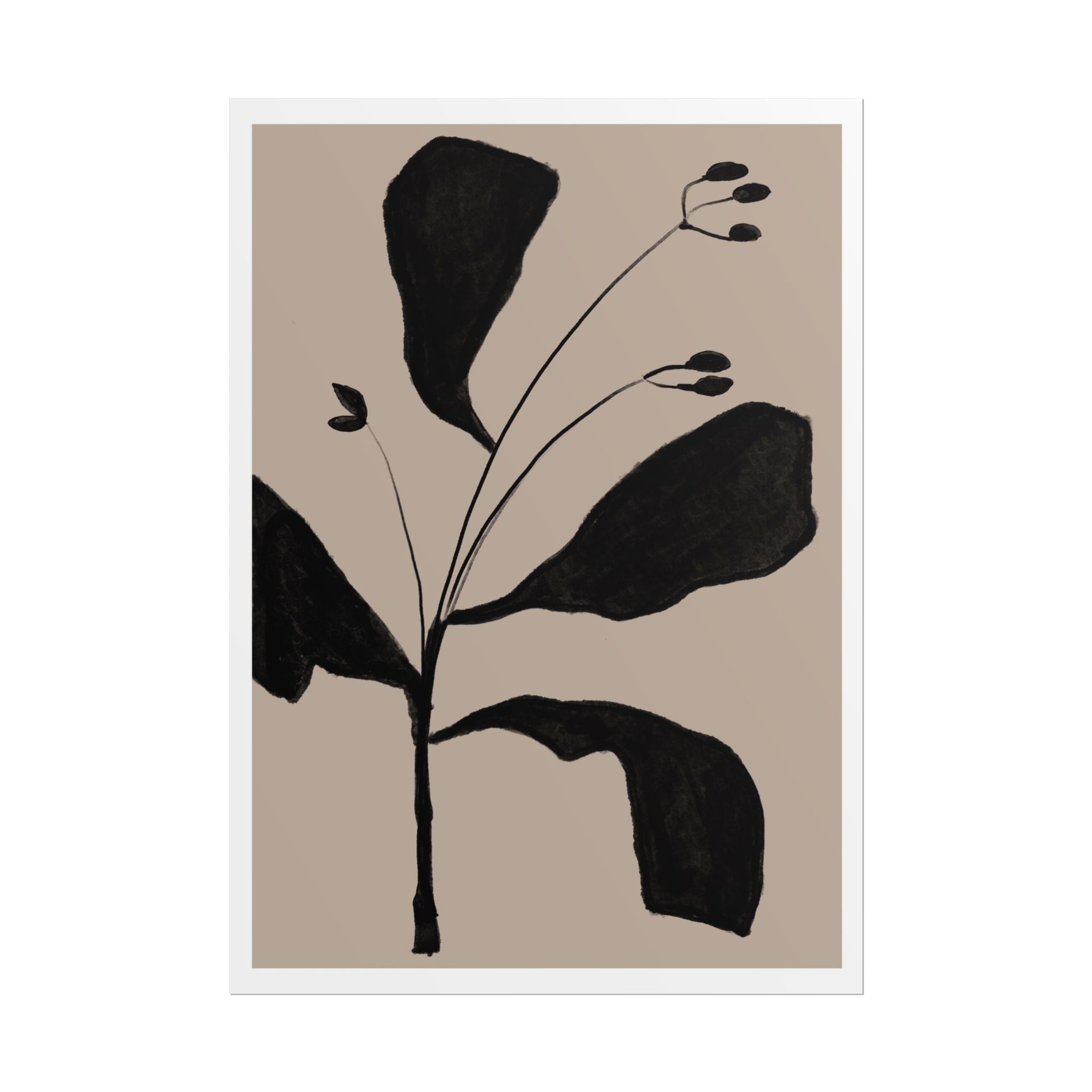 Noir Botanical Silence - Poster