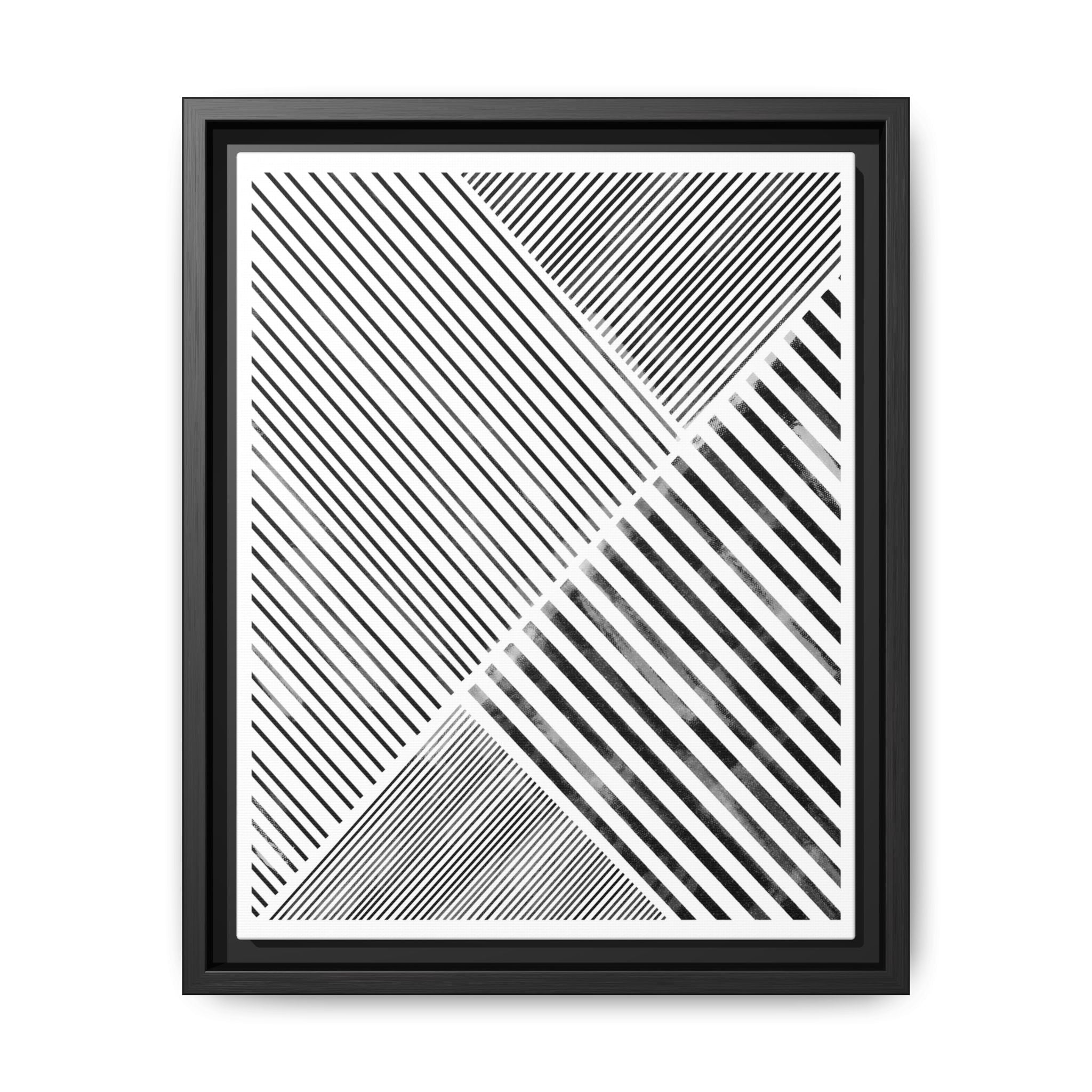 Monochrome Motion Angles - Framed