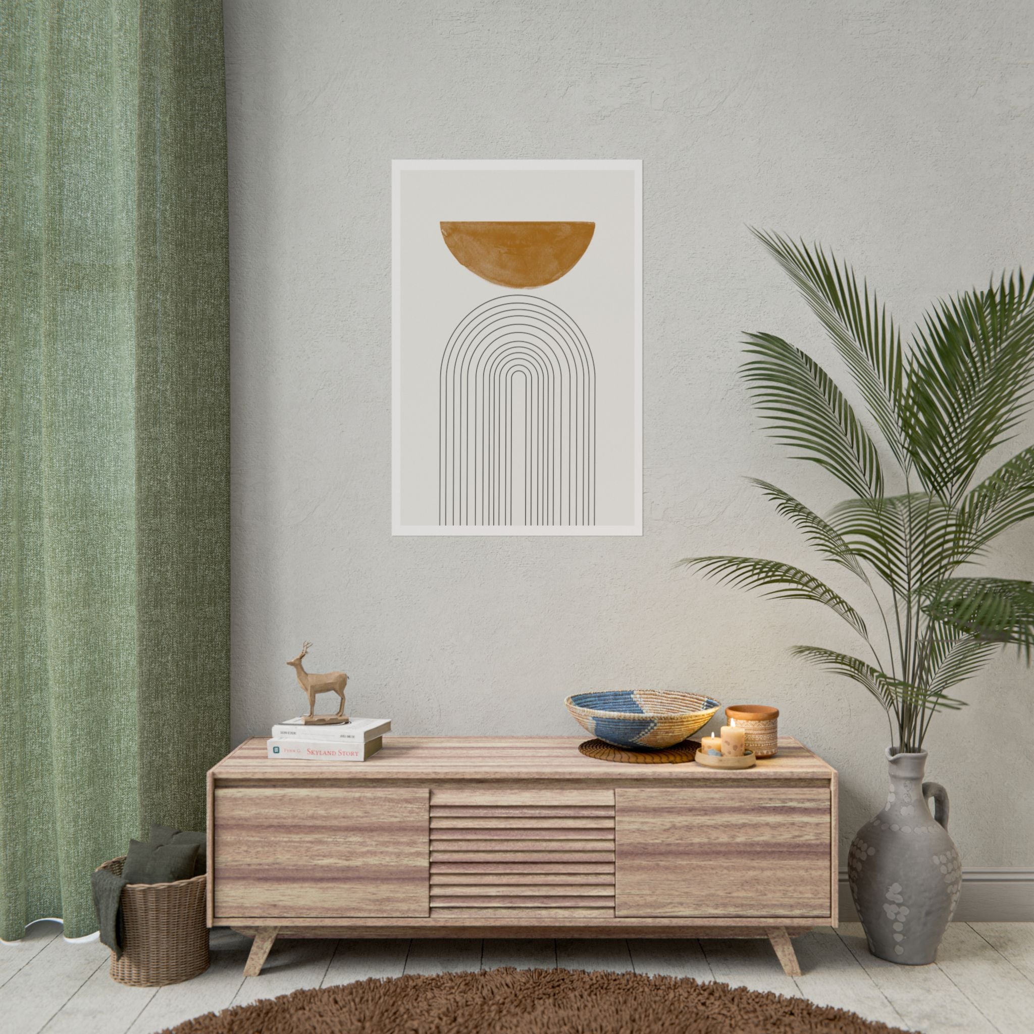 Ochre Horizon Passage - Poster