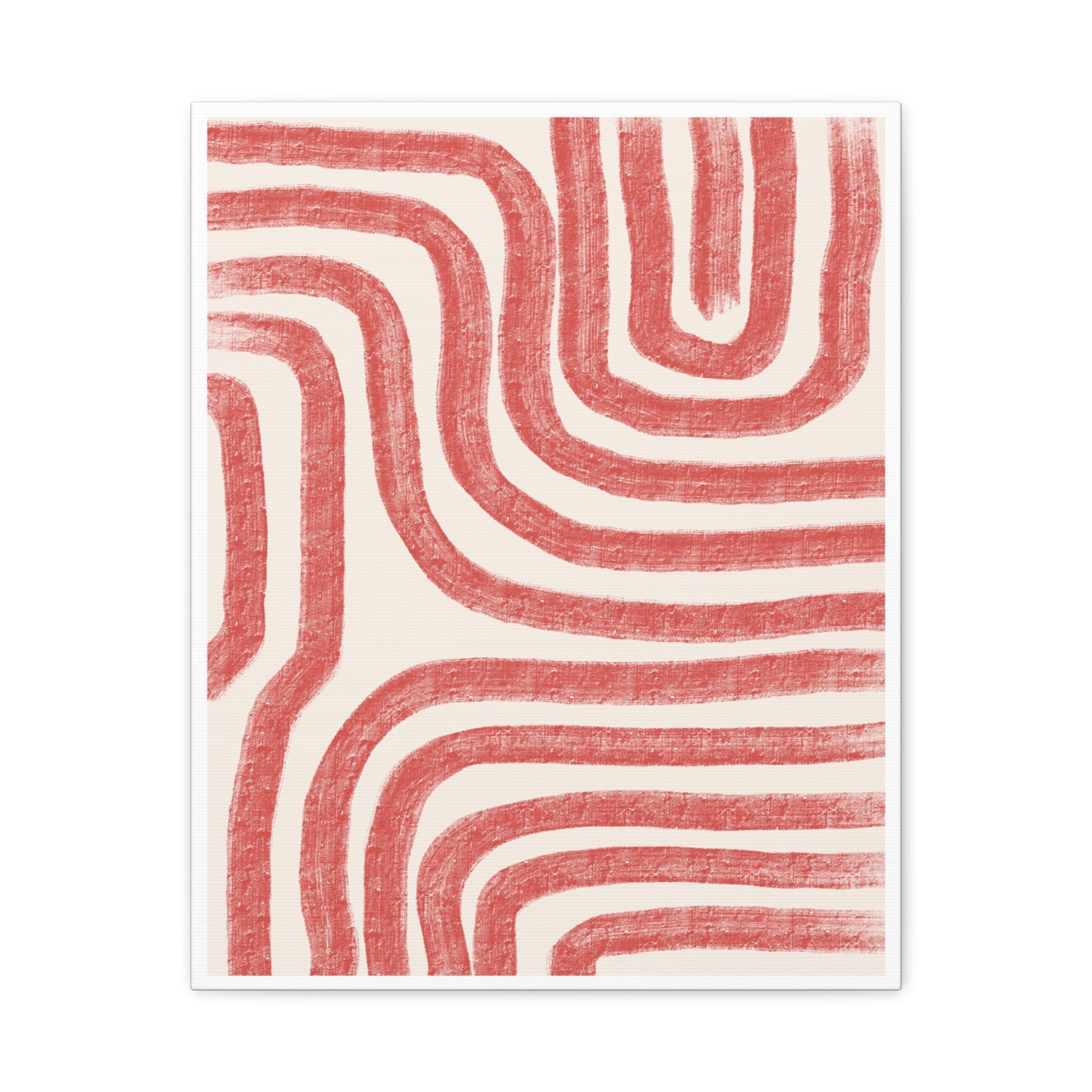 Coral Drift Pathways - Canvas