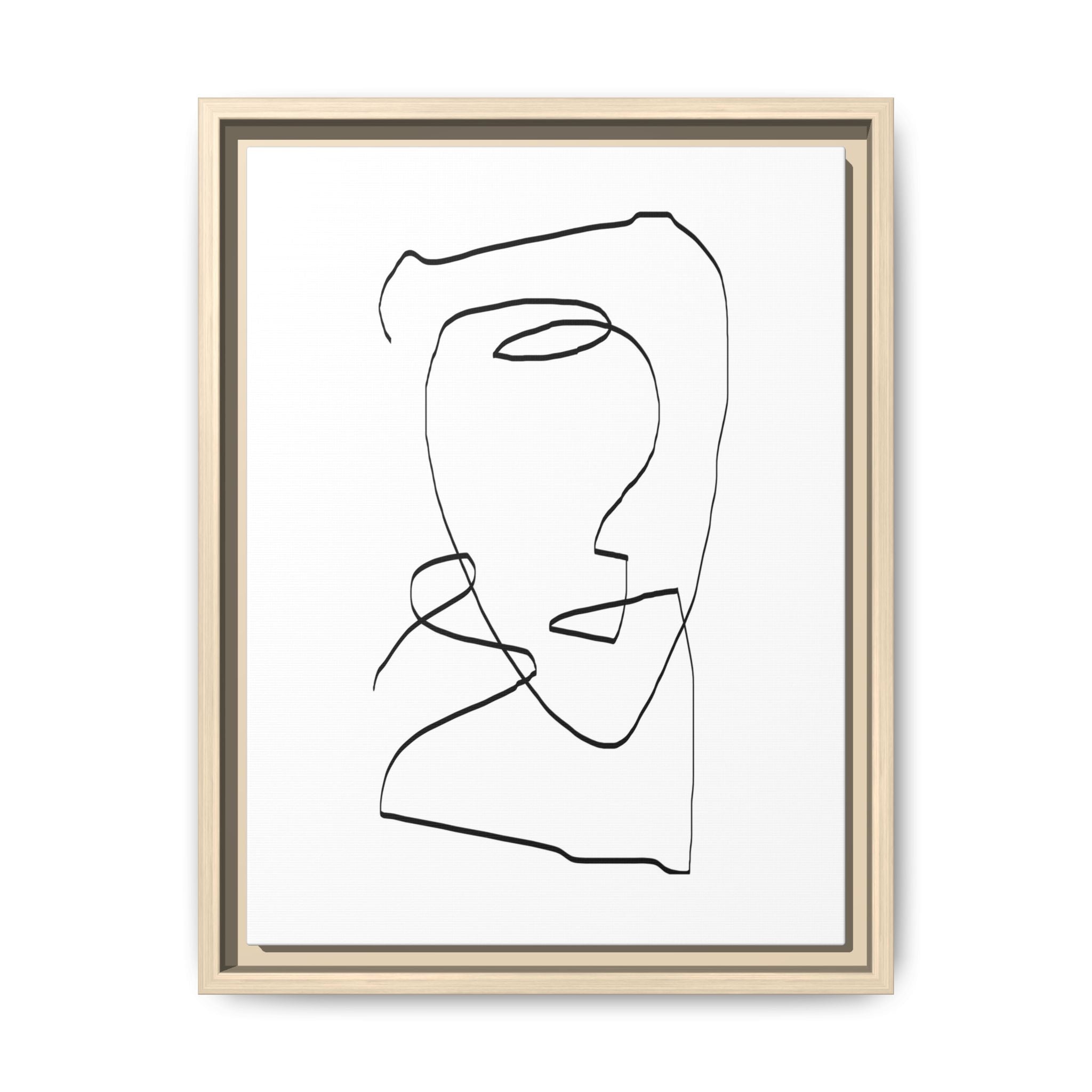 Silent Contour Reverie - Framed