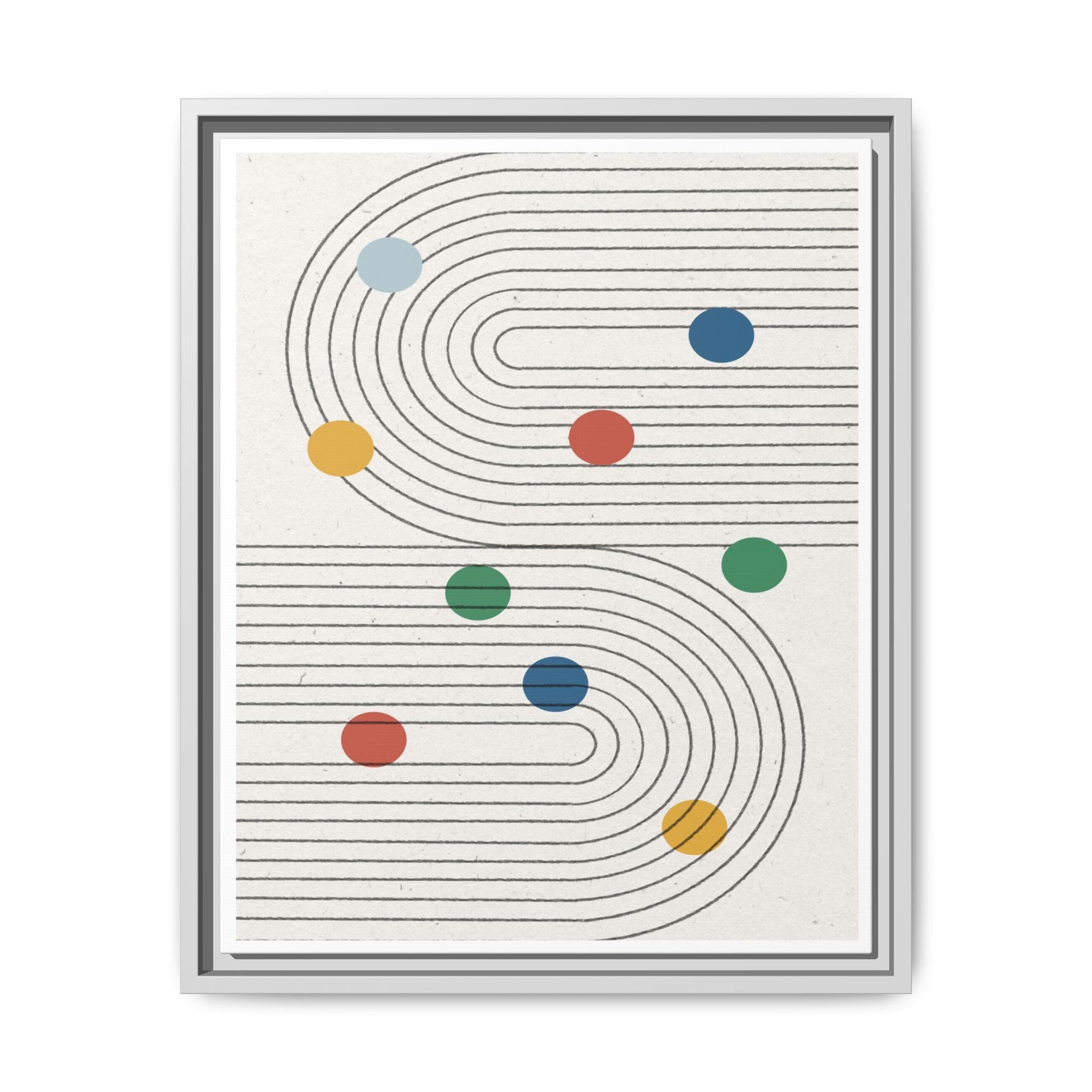 Retro Orbit Pathways - Framed