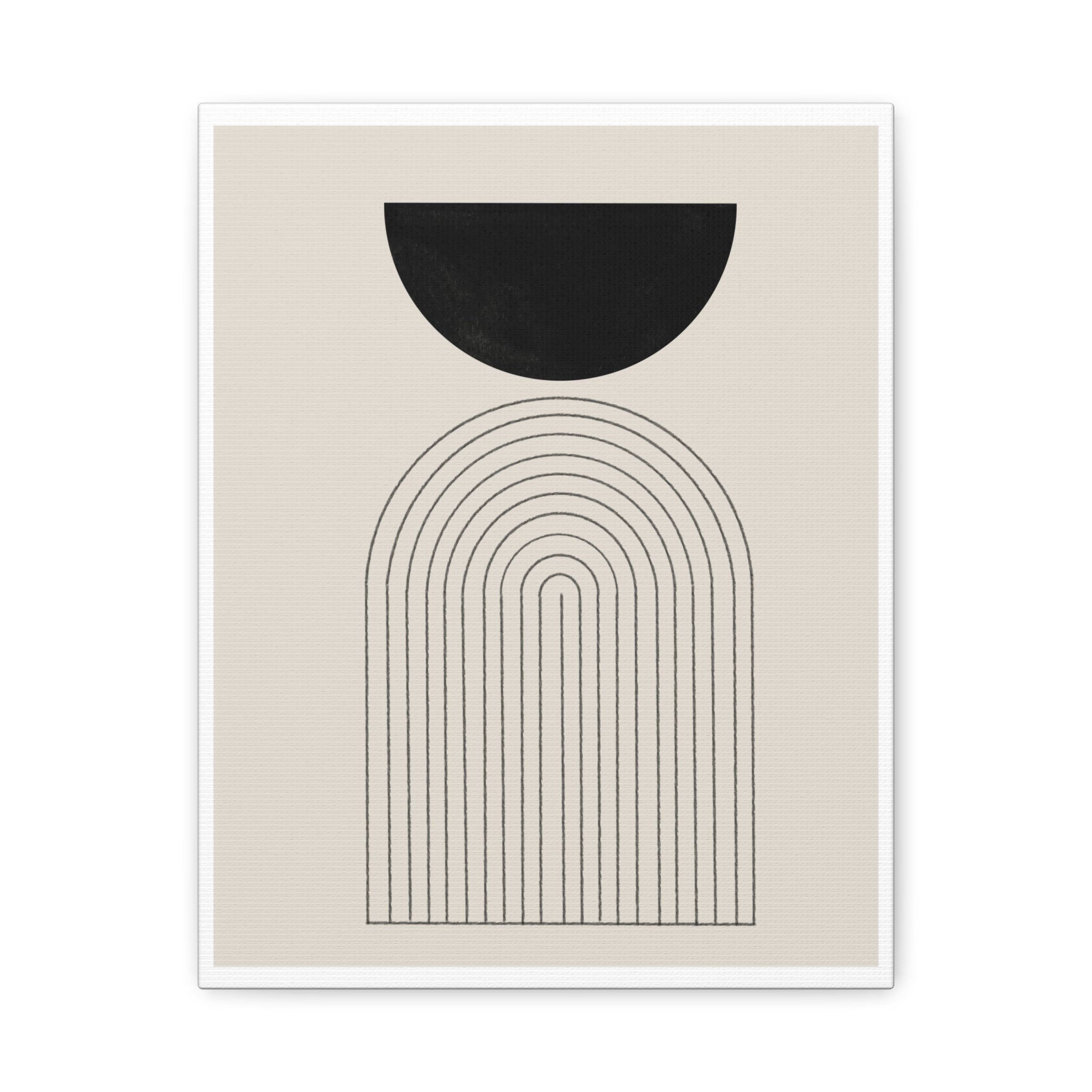 Midnight Portal Lines - Canvas