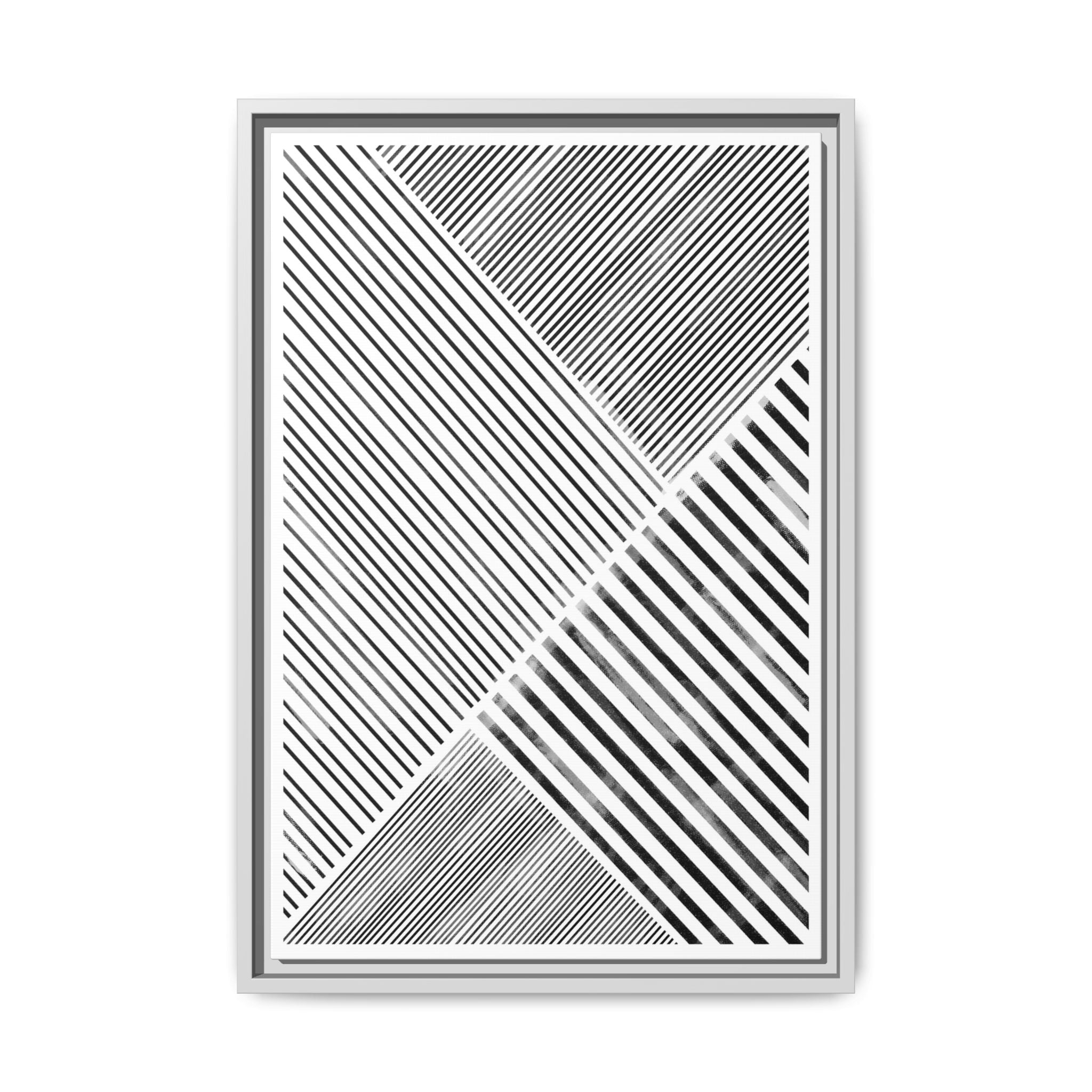 Monochrome Motion Angles - Framed