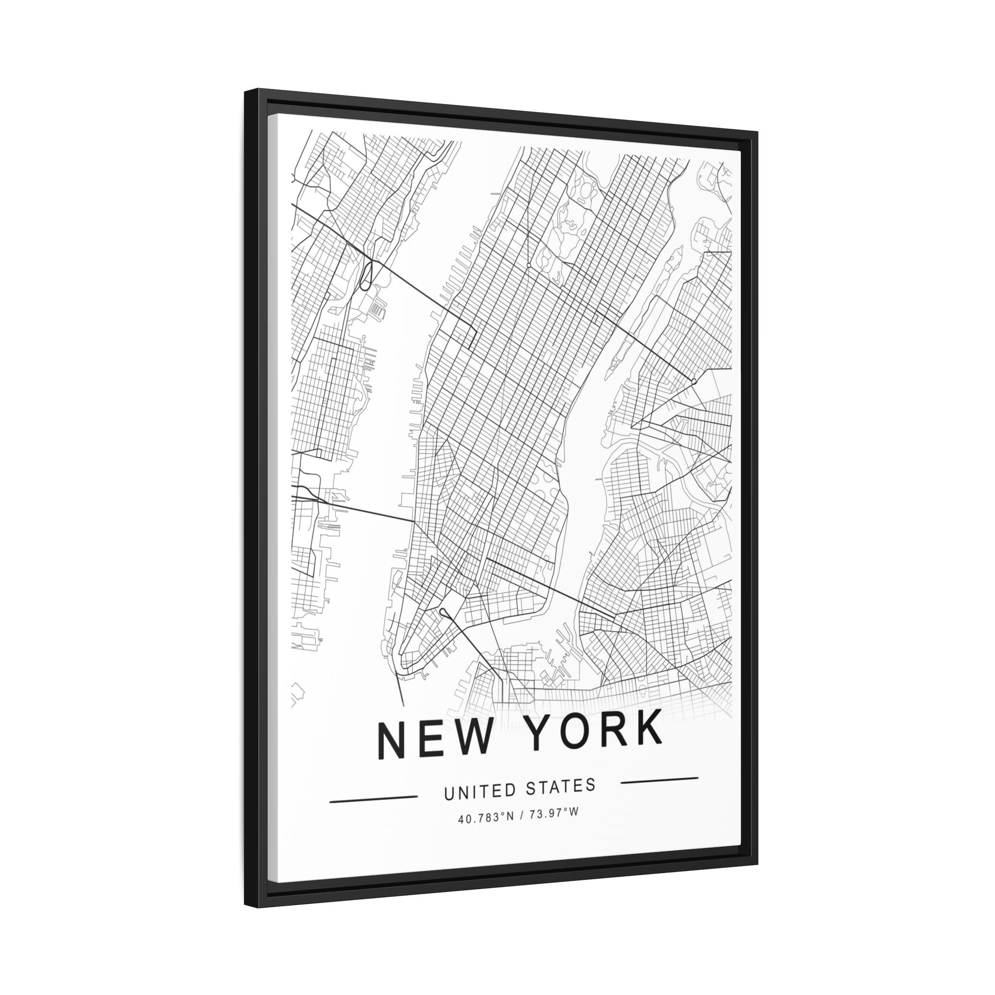 Metropolitan Gridline Reverie - Framed