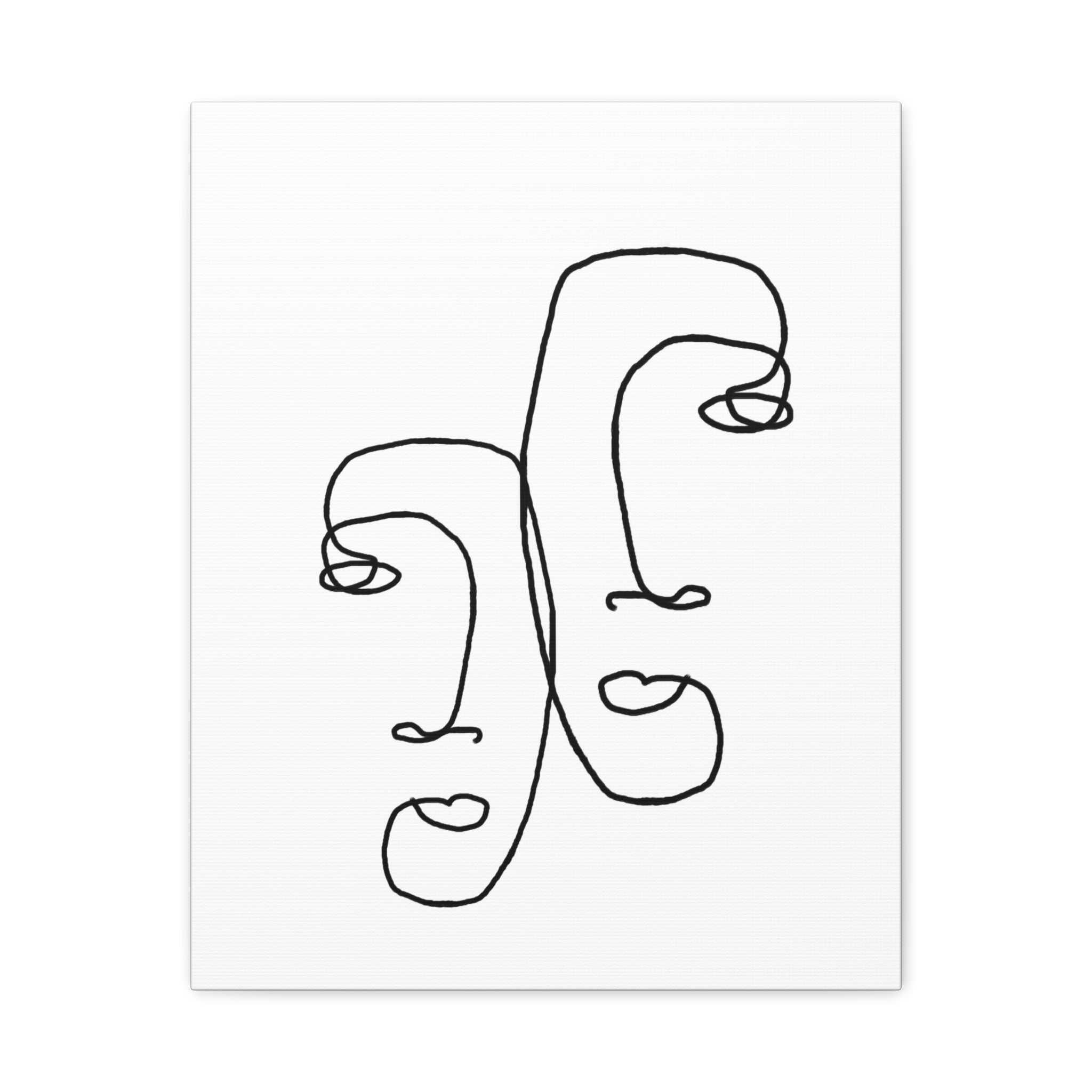 Silent Dual Reflections - Canvas