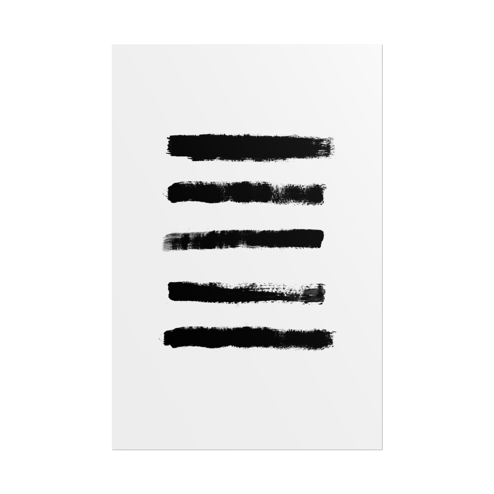 Obsidian Silence Strokes - Poster