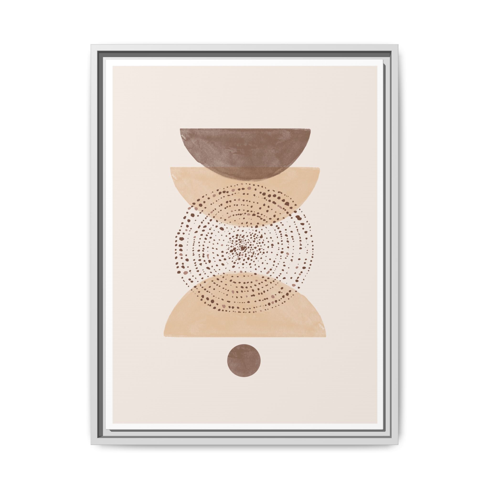 Terracotta Orbit Balance - Framed