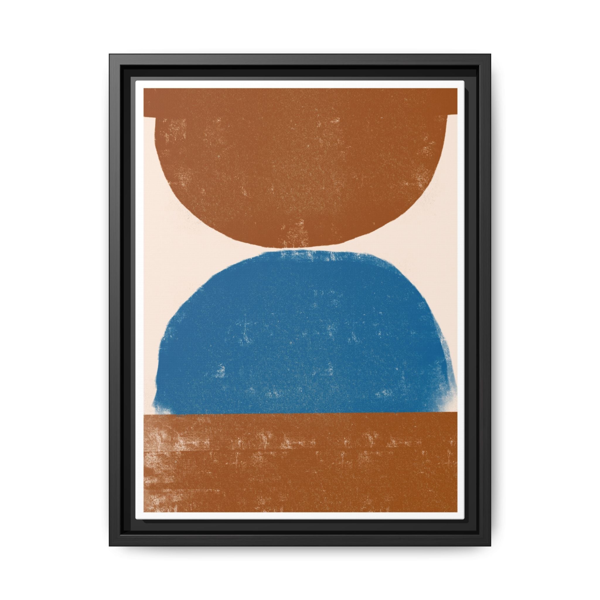 Cobalt Ember Equilibrium - Framed