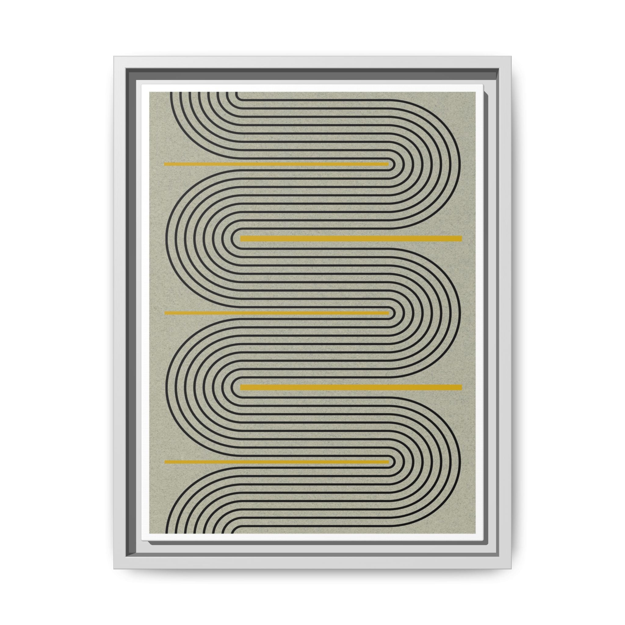 Golden Current Geometry - Framed
