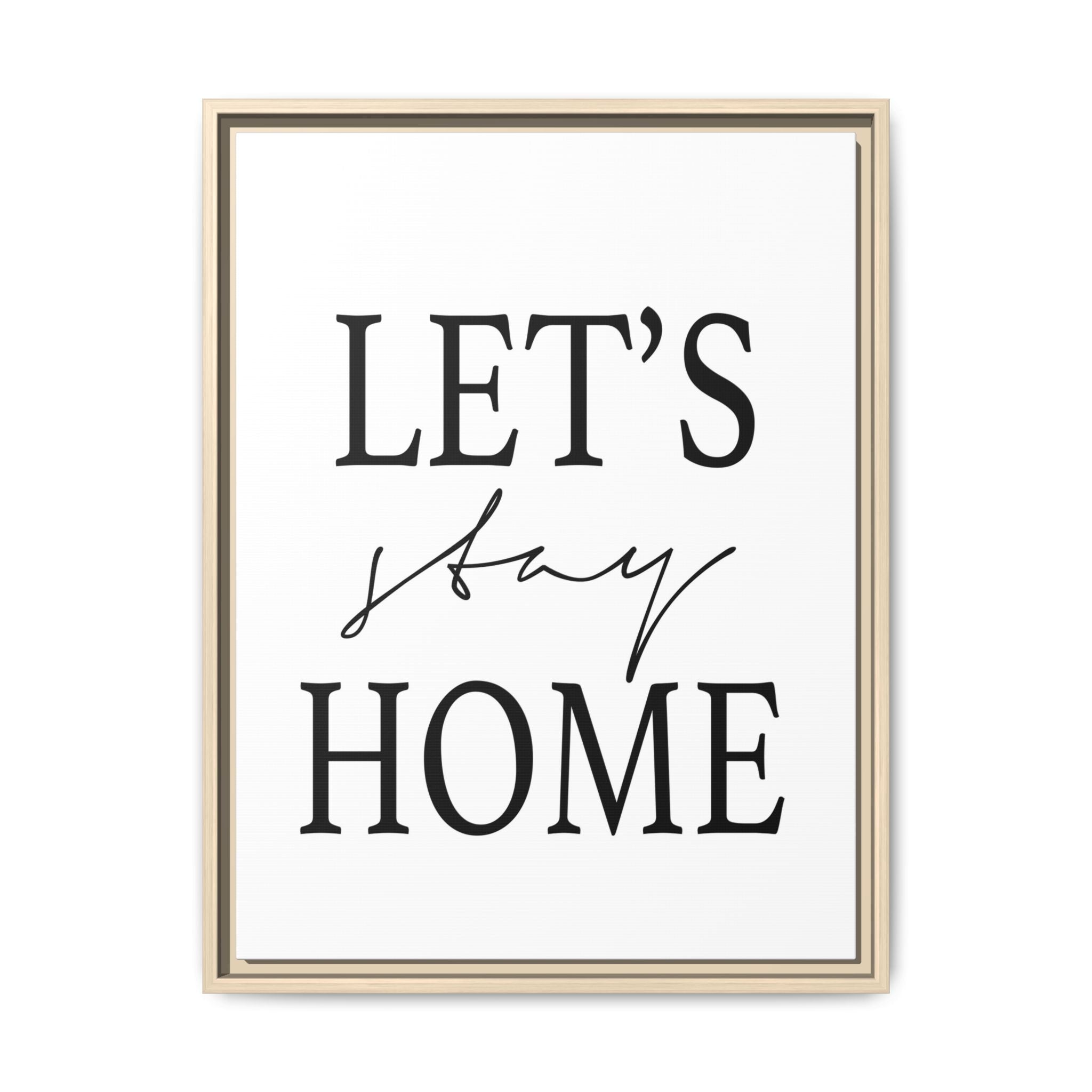 Gentle Haven Typography Glow - Framed
