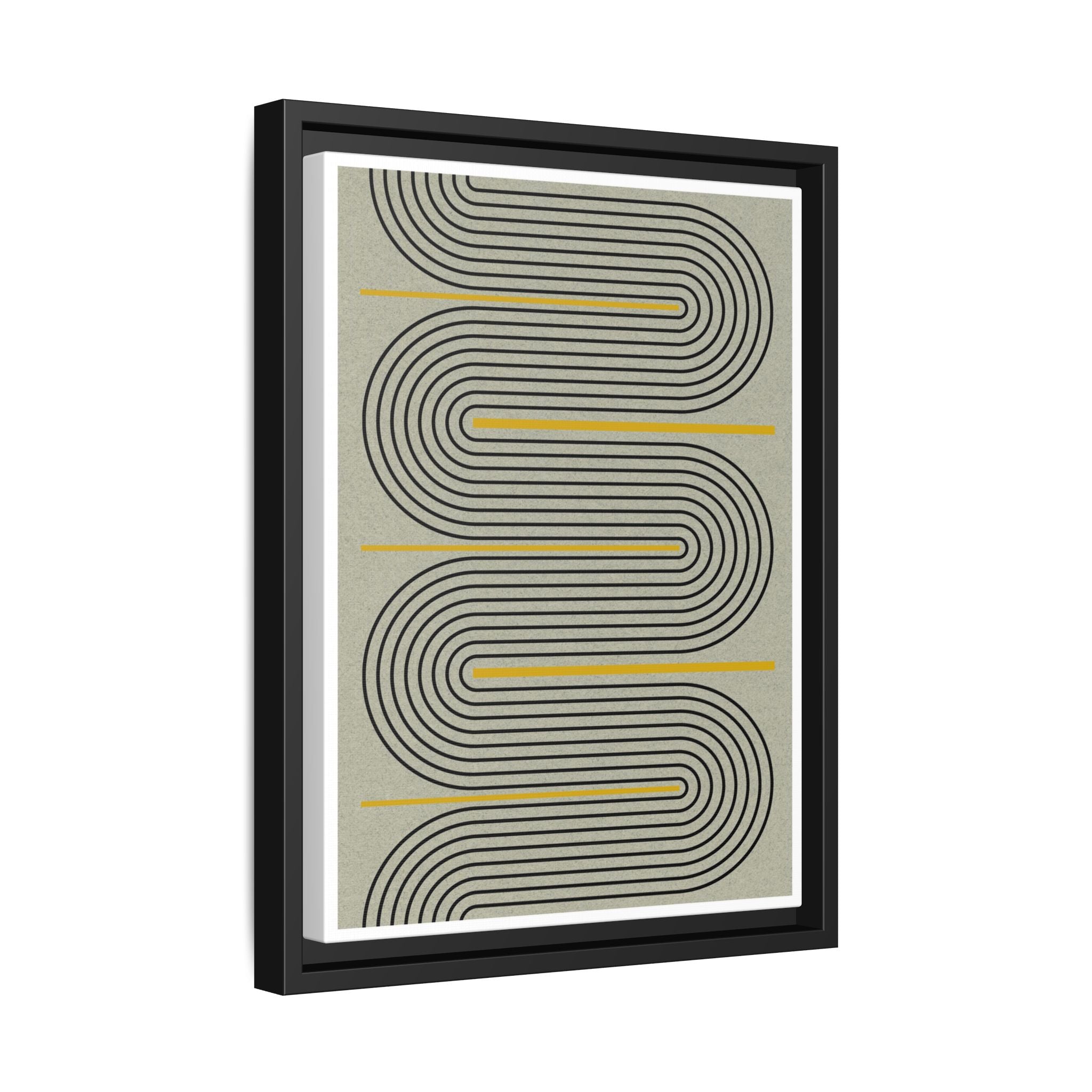 Golden Current Geometry - Framed