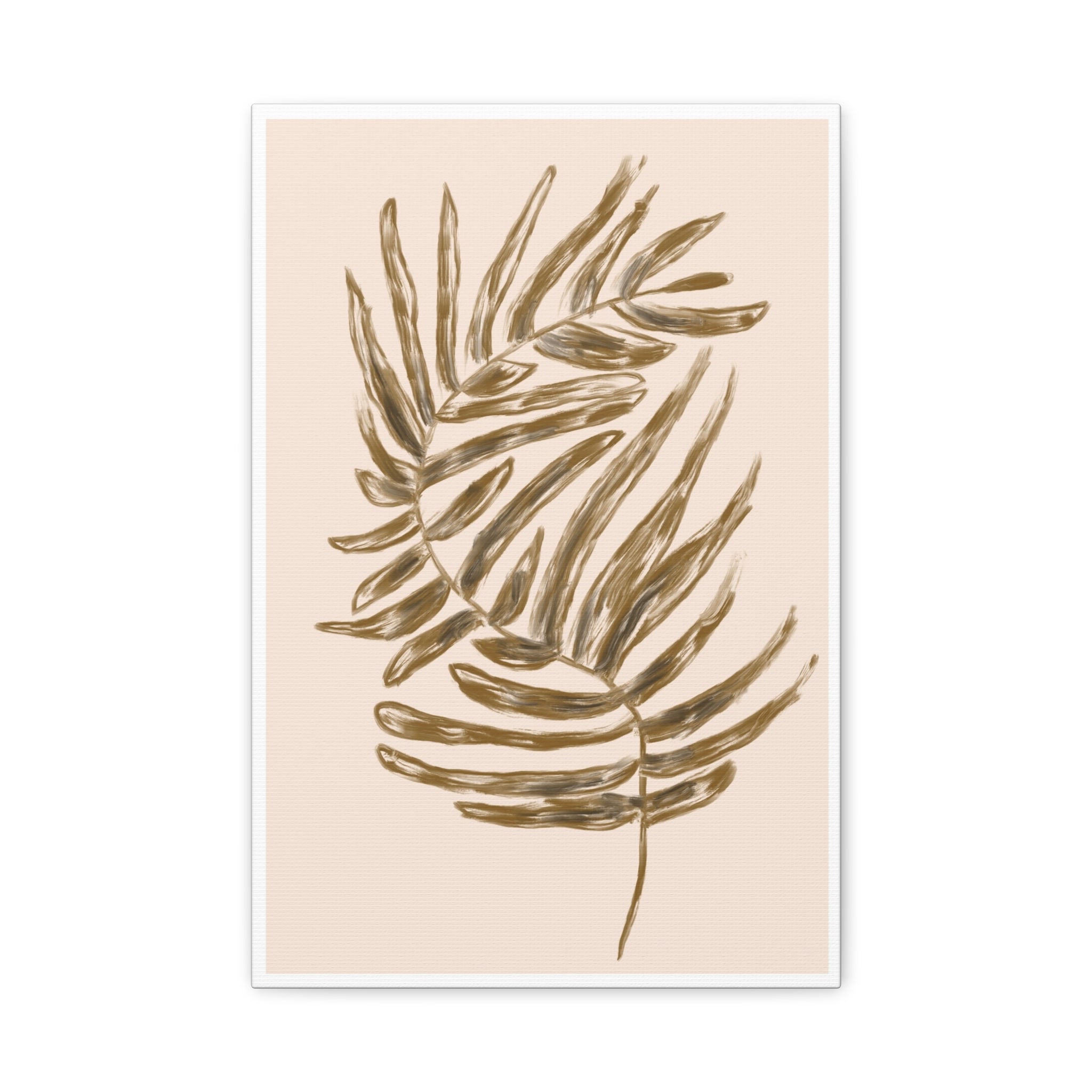Golden Frond Reverie - Canvas