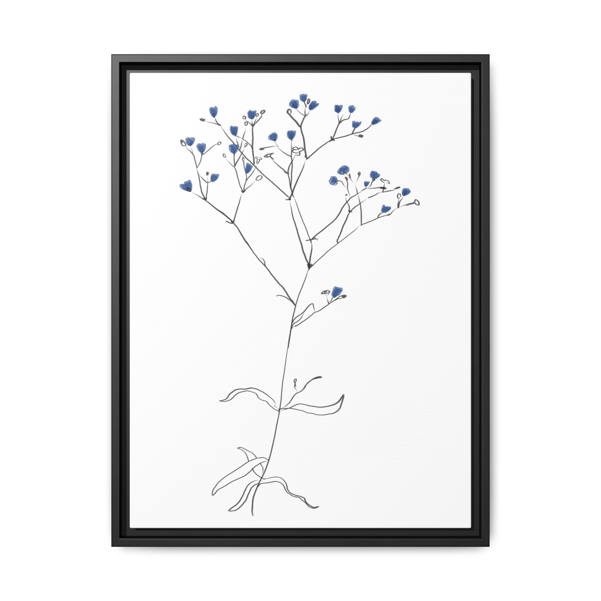 Blue Meadow Whisper - Framed