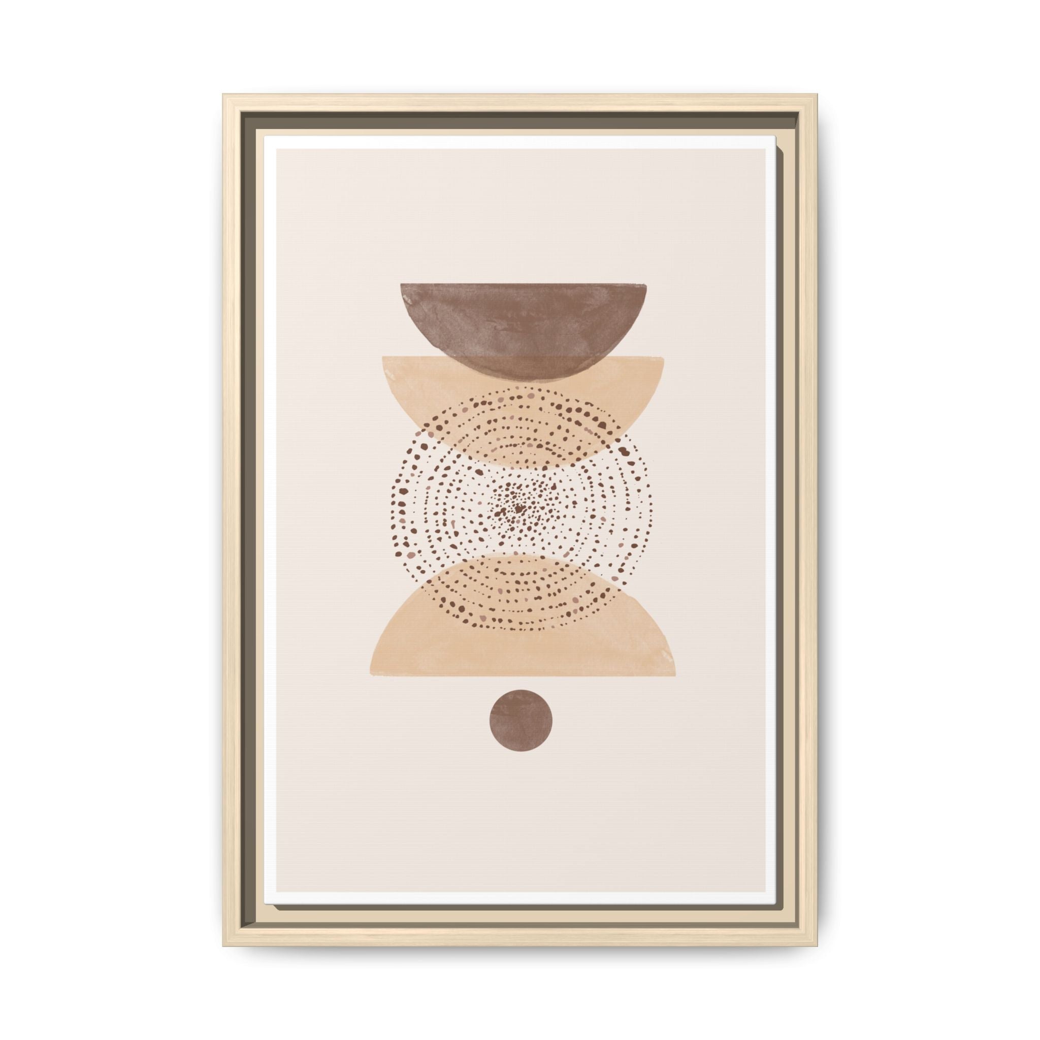 Terracotta Orbit Balance - Framed