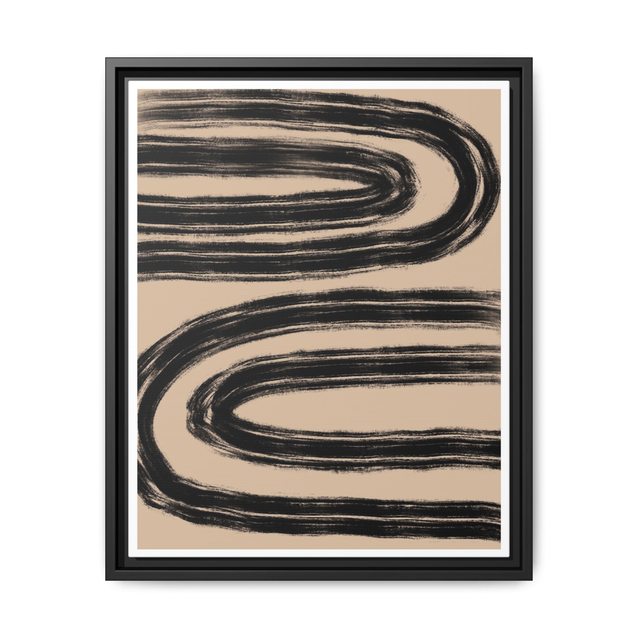 Midnight Current Echoes - Framed