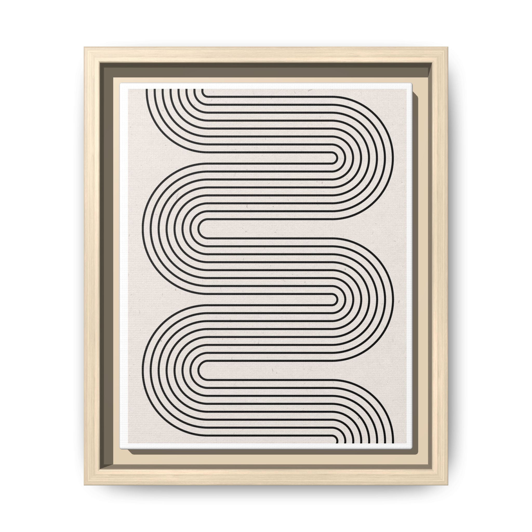 Monoline Rhythm Cascade - Framed