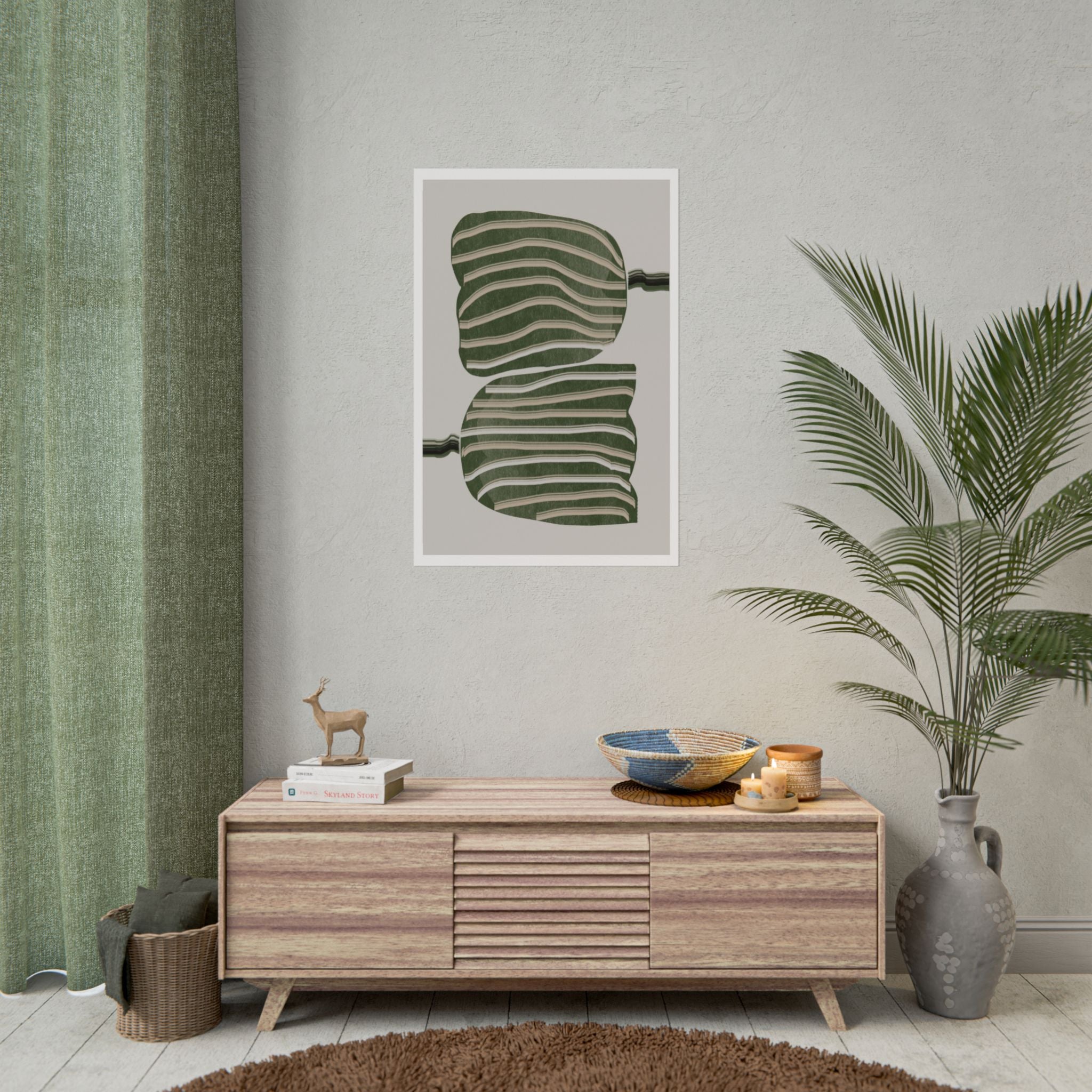 Verdant Echo Layers - Poster