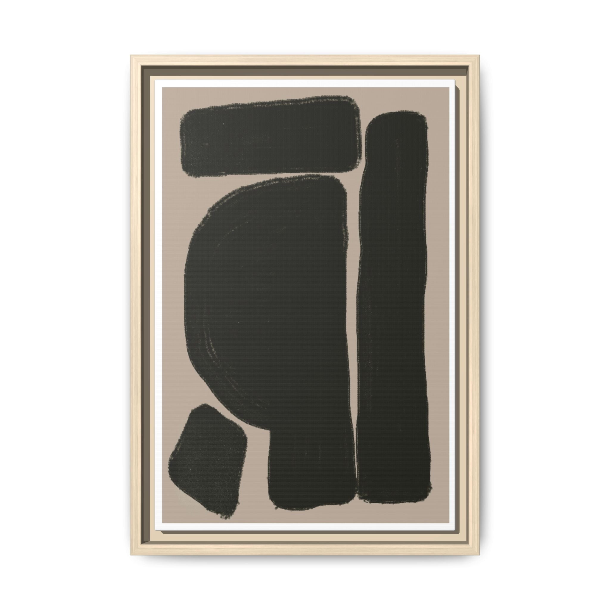 Velvet Obsidian Forms - Framed