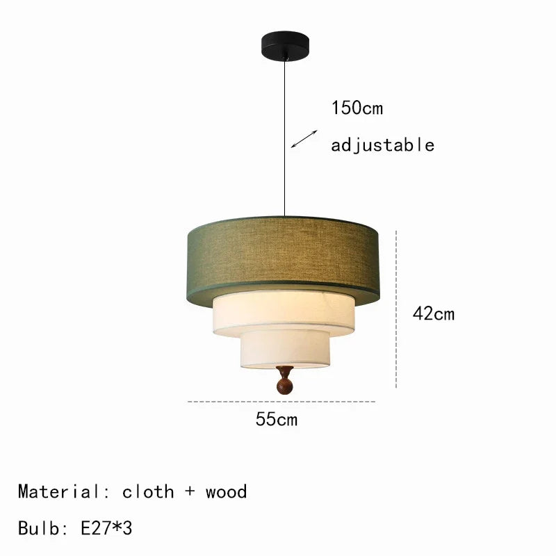 Silk And Cotton Pendant Lights