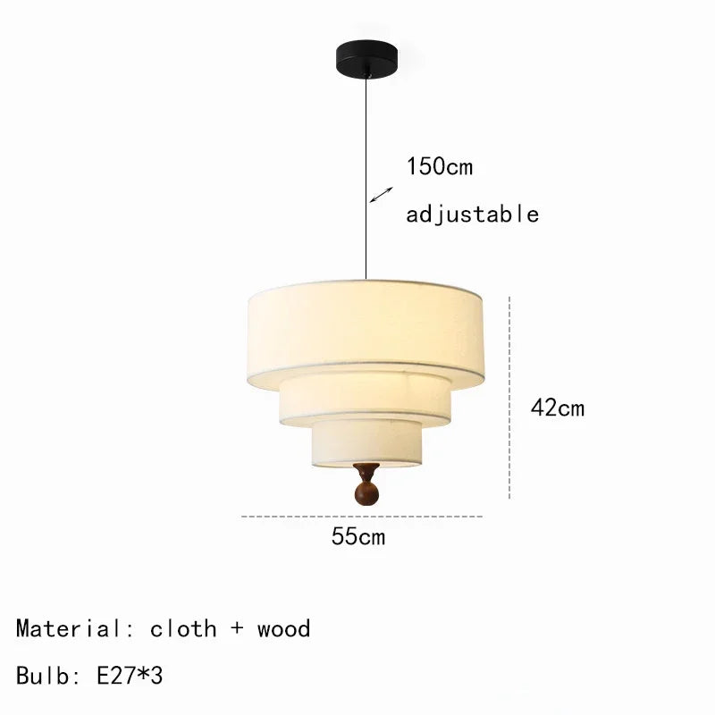 Silk And Cotton Pendant Lights