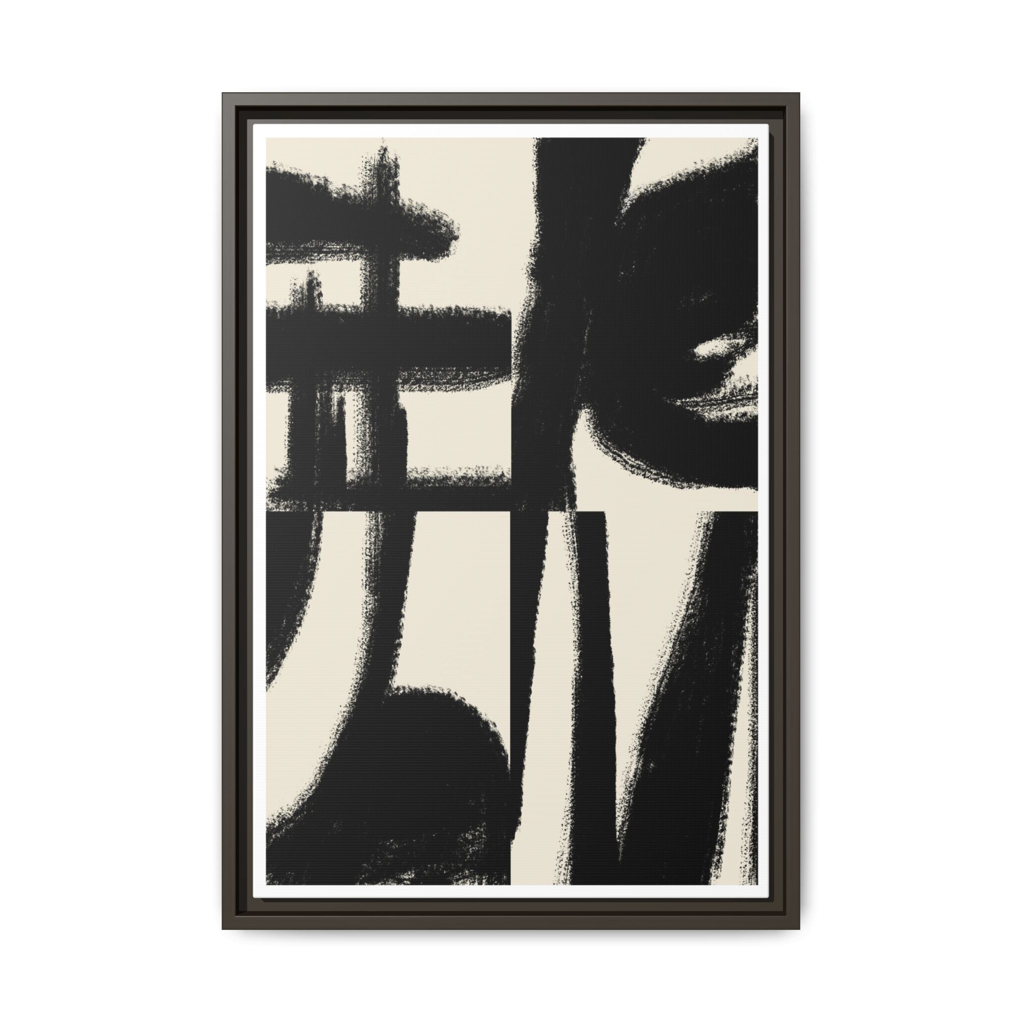 Midnight Gesture Fragments - Framed