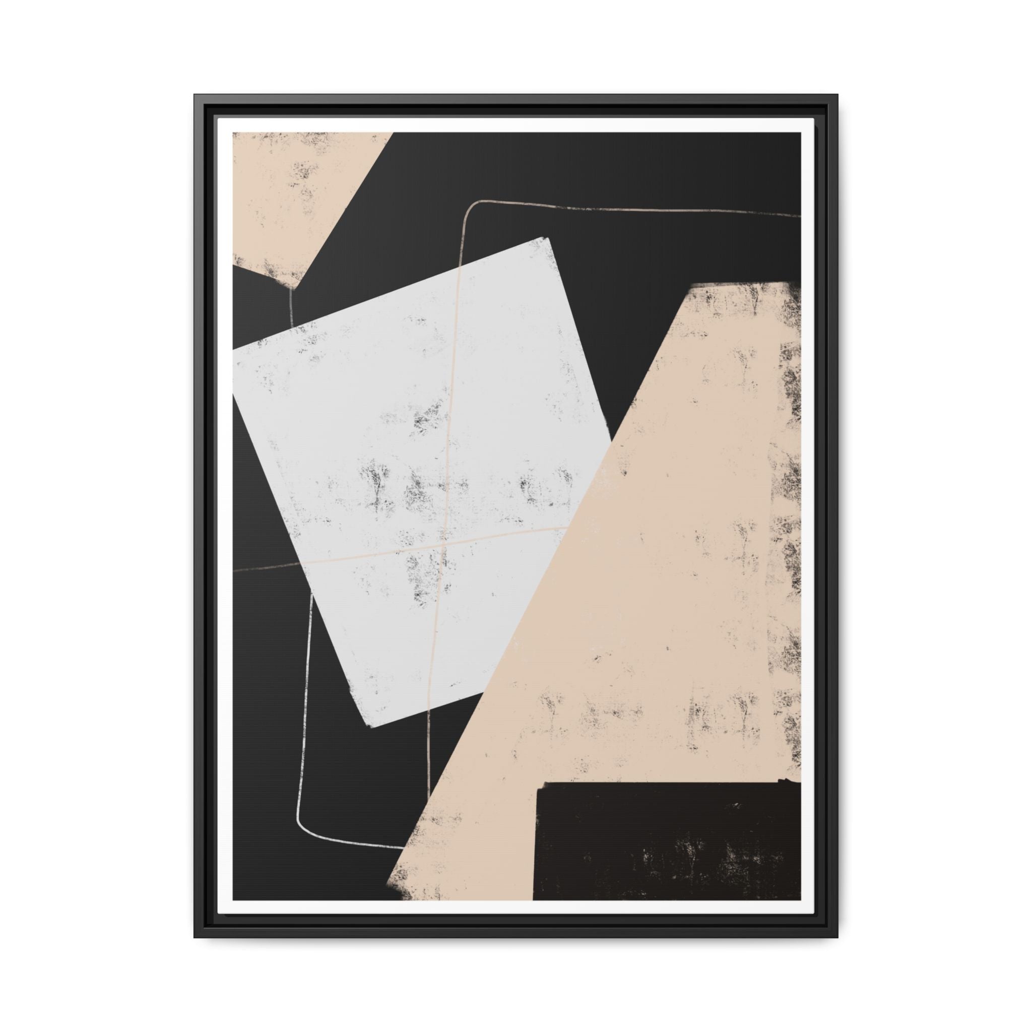 Silent Geometry Passage - Framed
