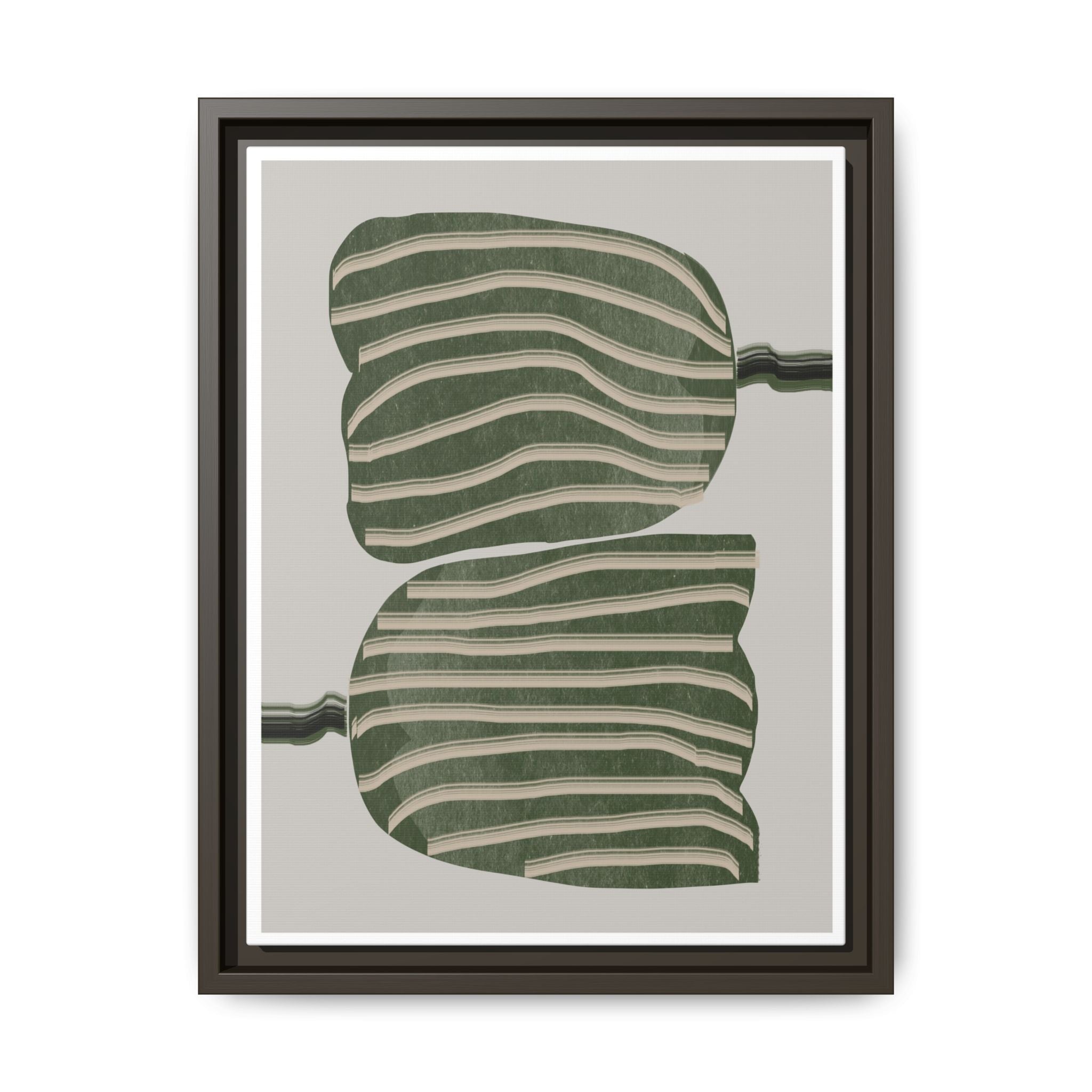 Verdant Echo Layers - Framed