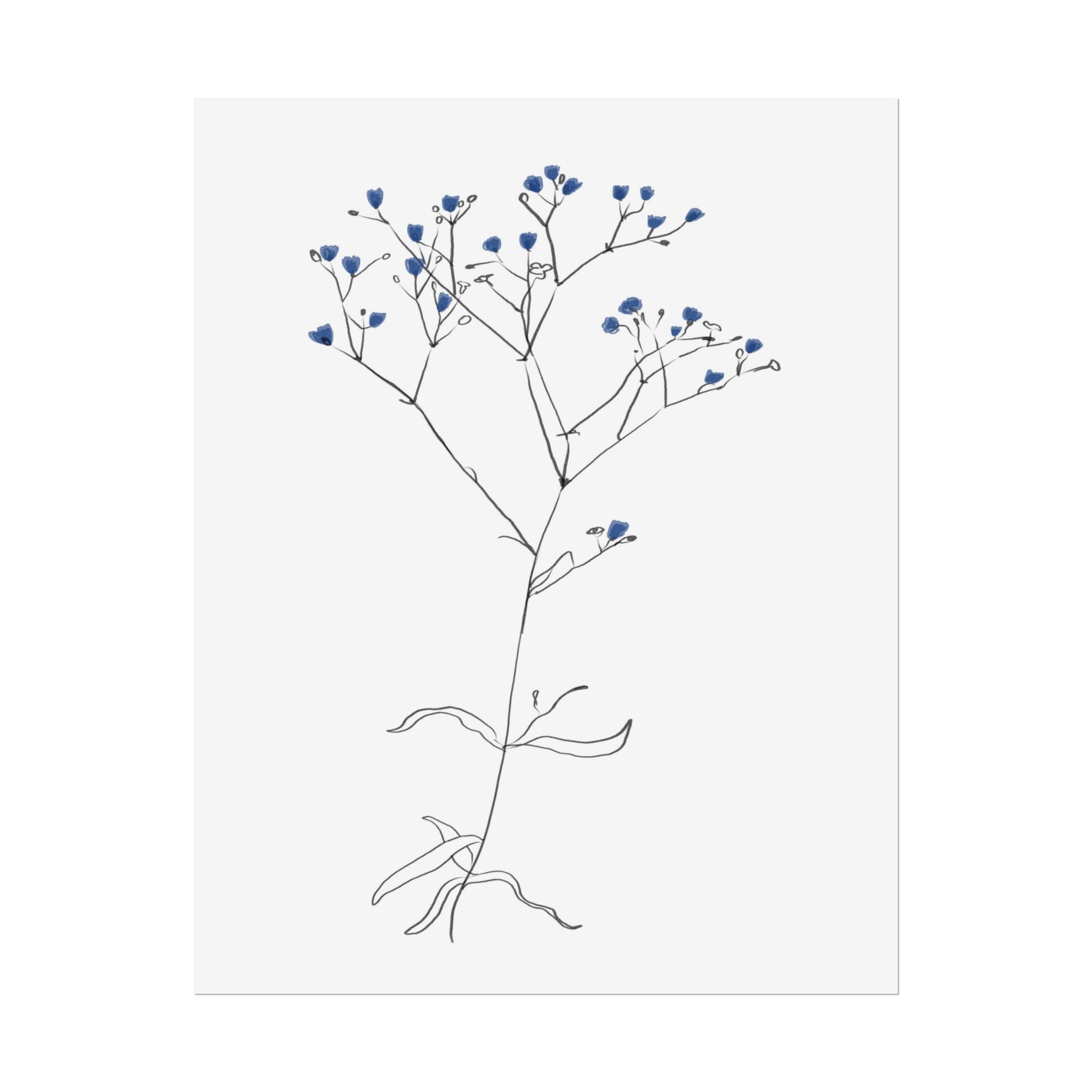 Blue Meadow Whisper - Poster