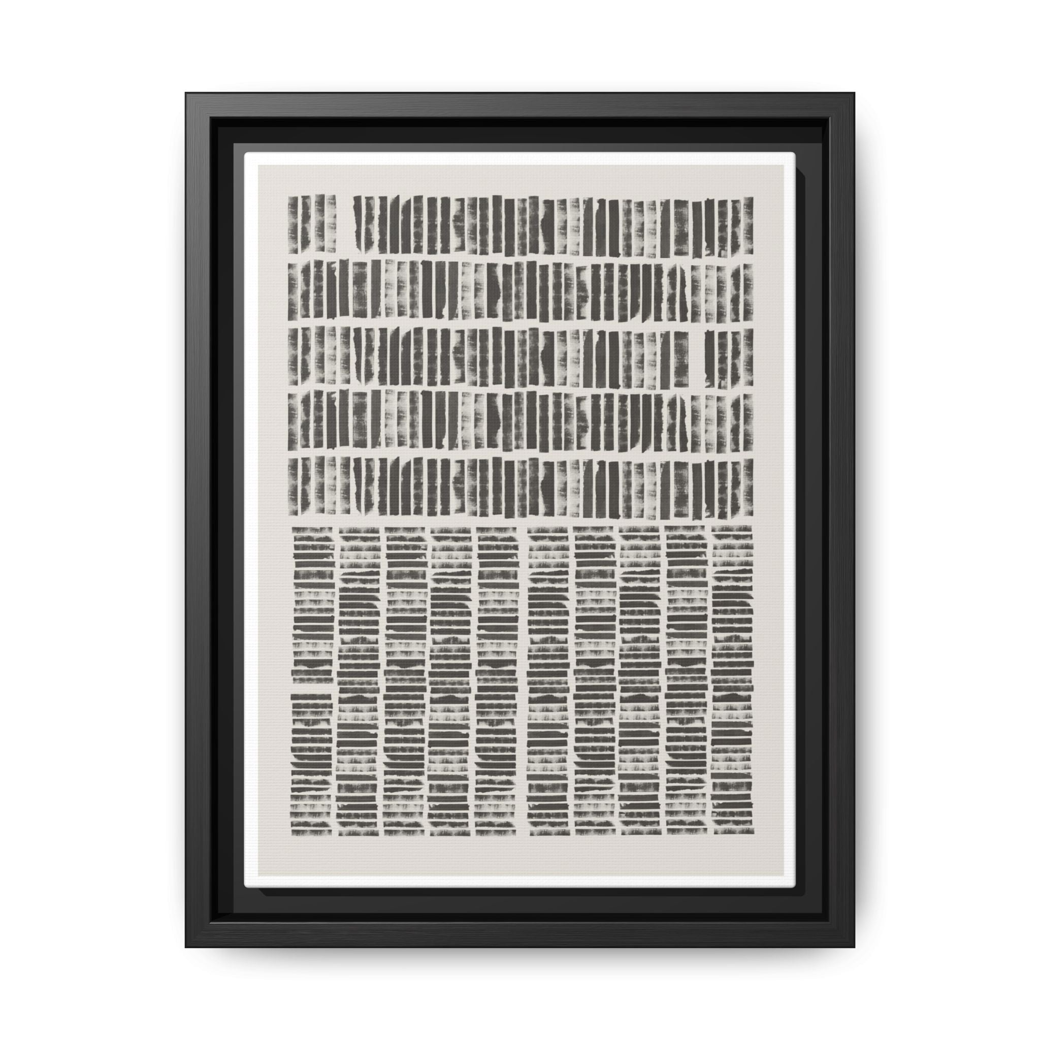 Shadow Rhythm Columns - Framed
