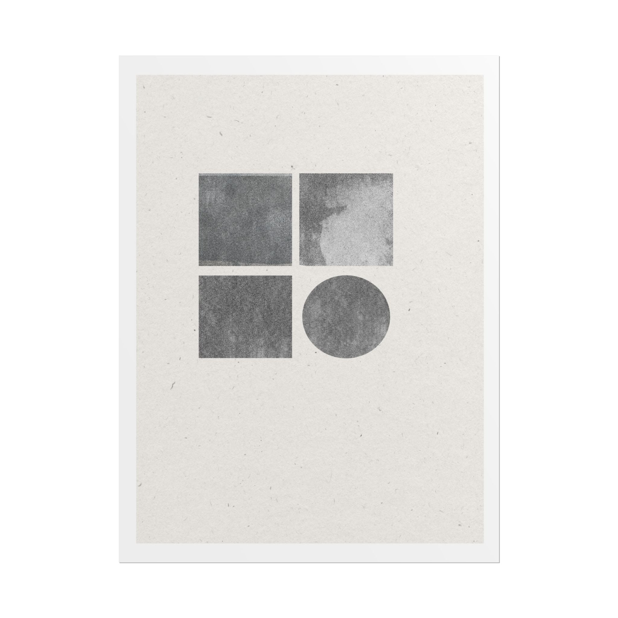 Muted Geometry Quartet - Poster