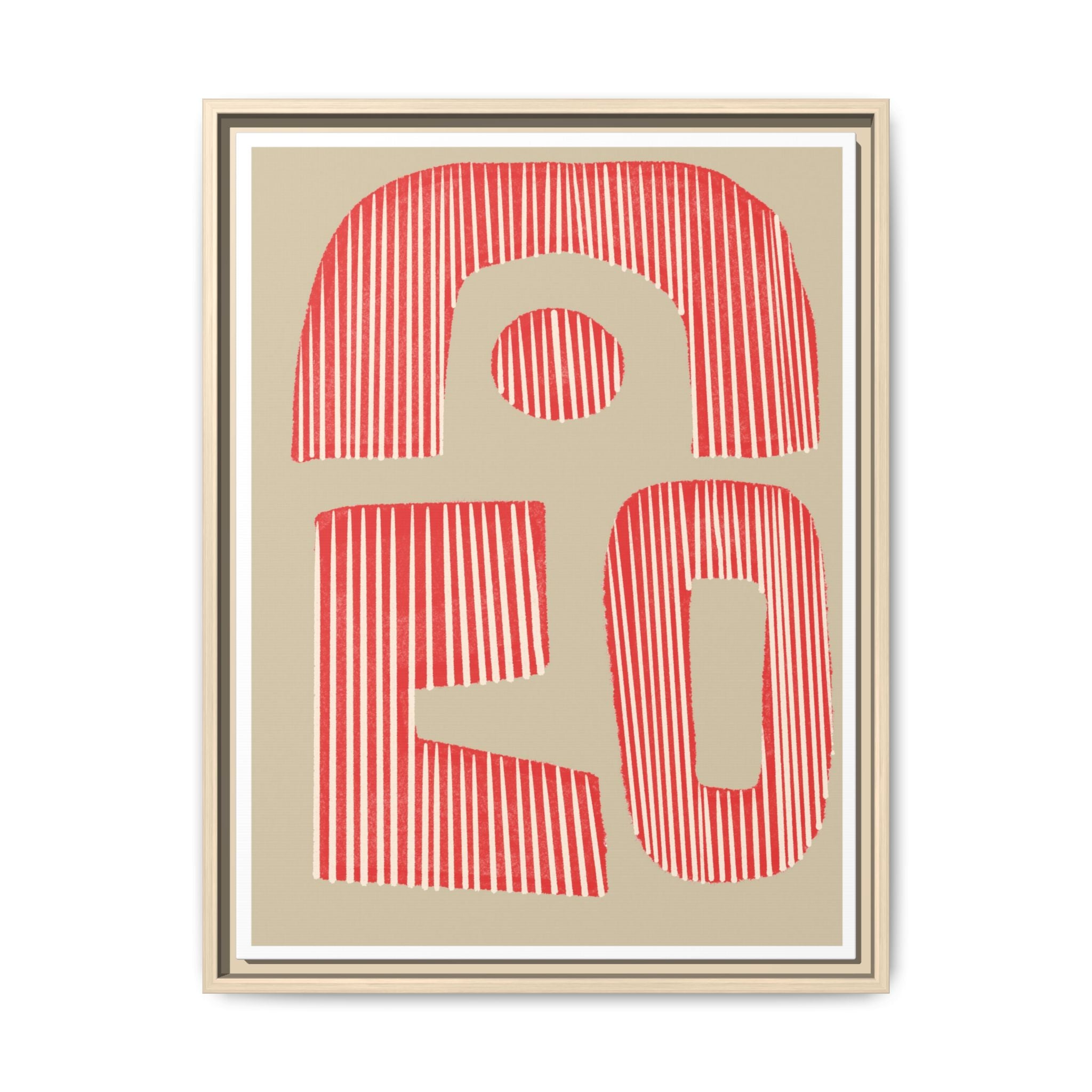 Coral Echo Forms - Framed