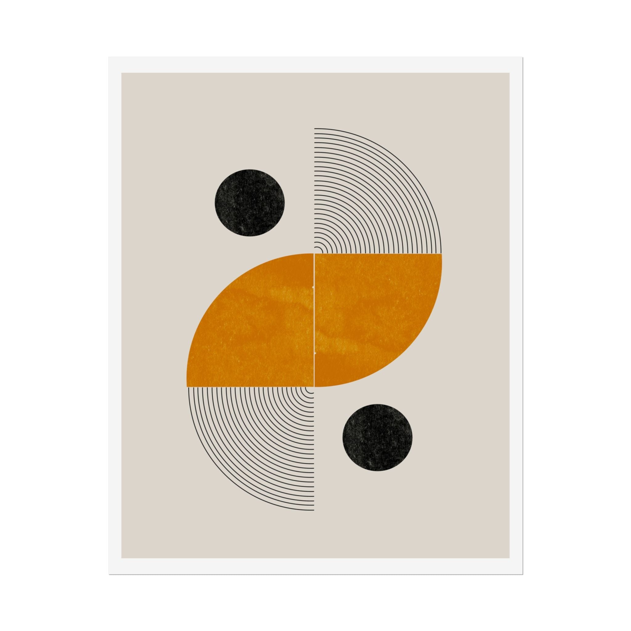 Amber Orbit Balance - Poster