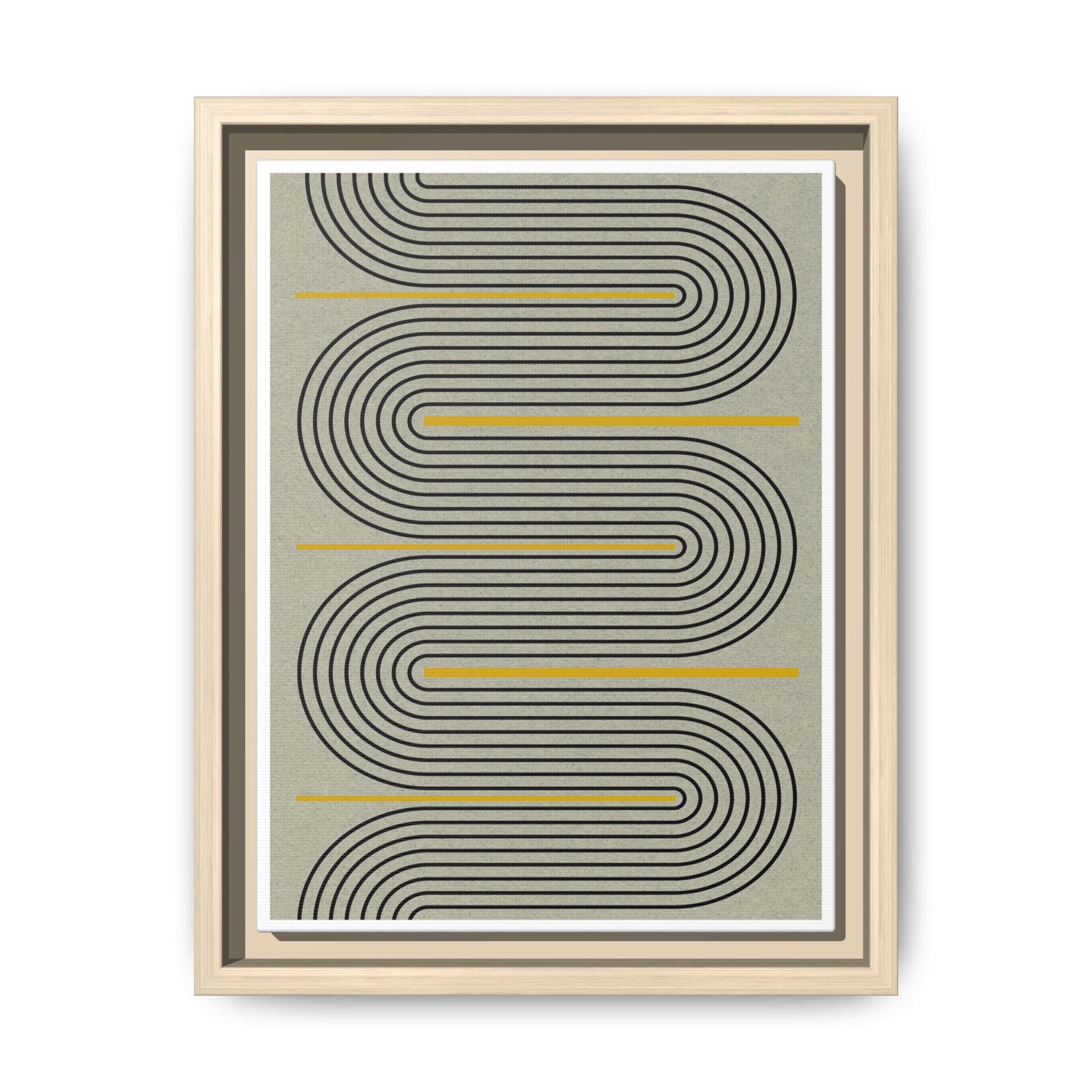 Golden Current Geometry - Framed