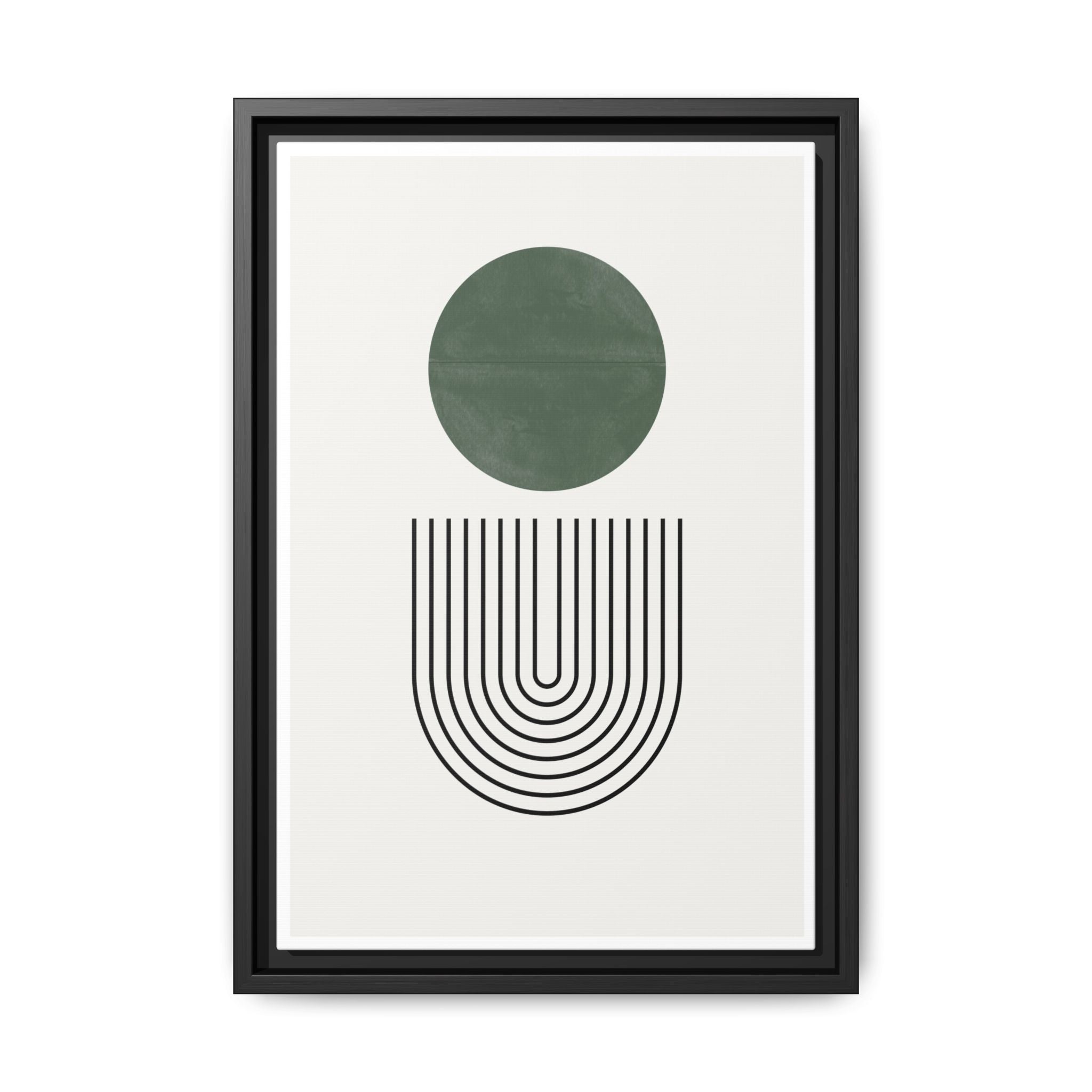 Emerald Orbit Pathways - Framed