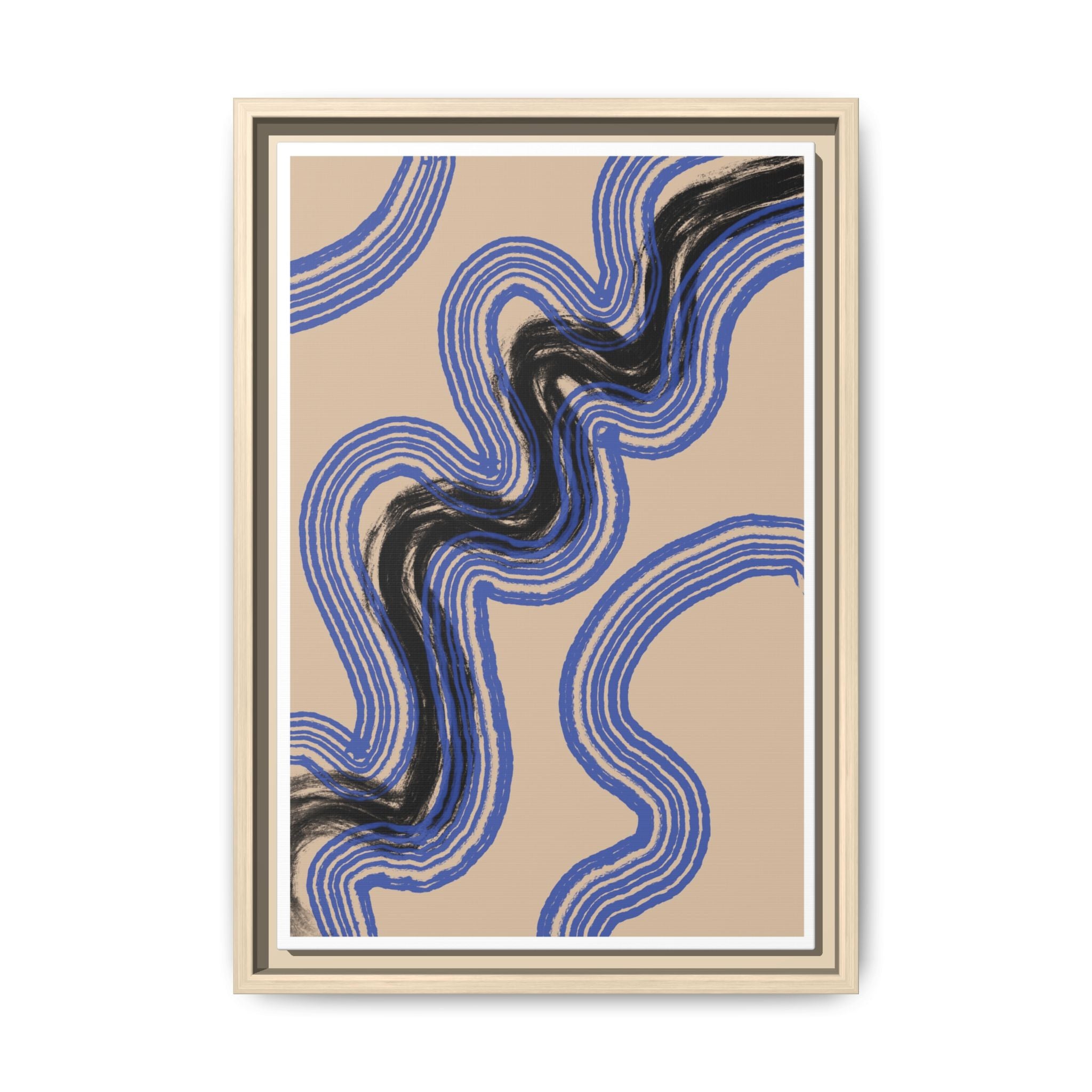 Indigo Rhythm Passage - Framed
