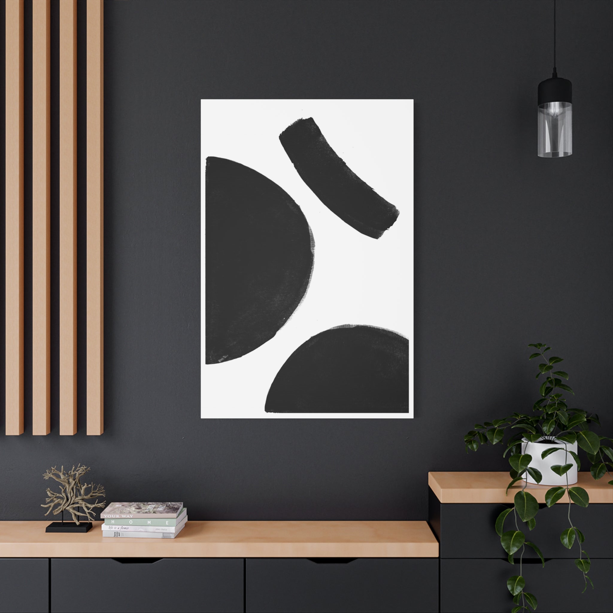 Shadow Arc Composition - Canvas