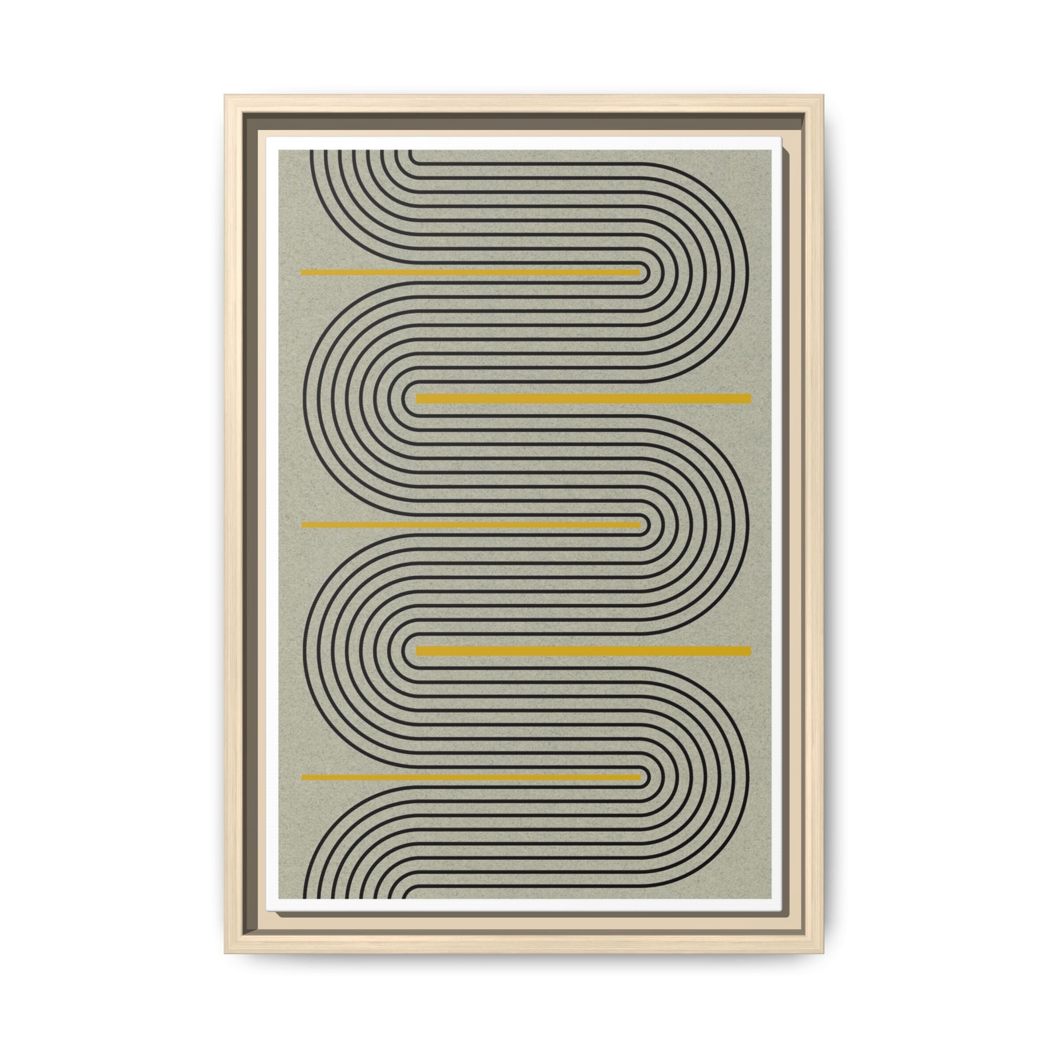 Golden Current Geometry - Framed
