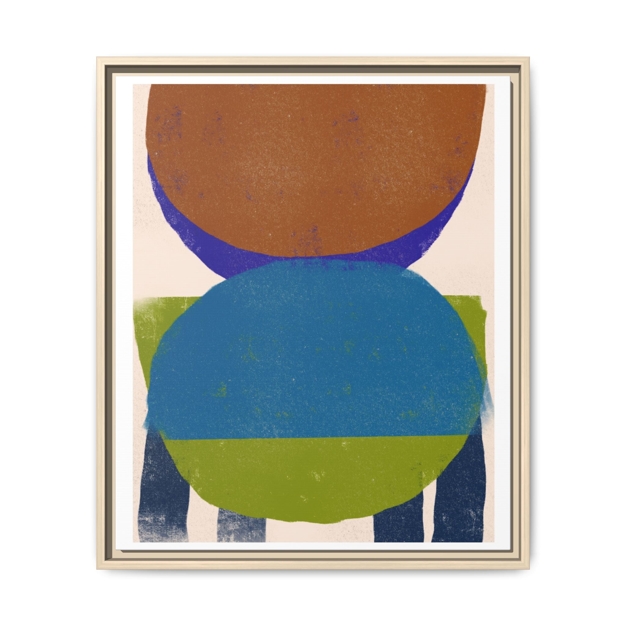 Azure Meadow Eclipse - Framed