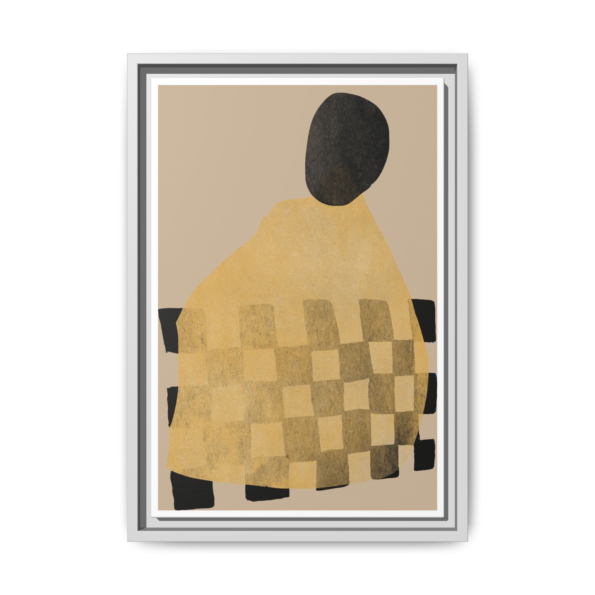 Golden Hearth Pattern Drift - Framed