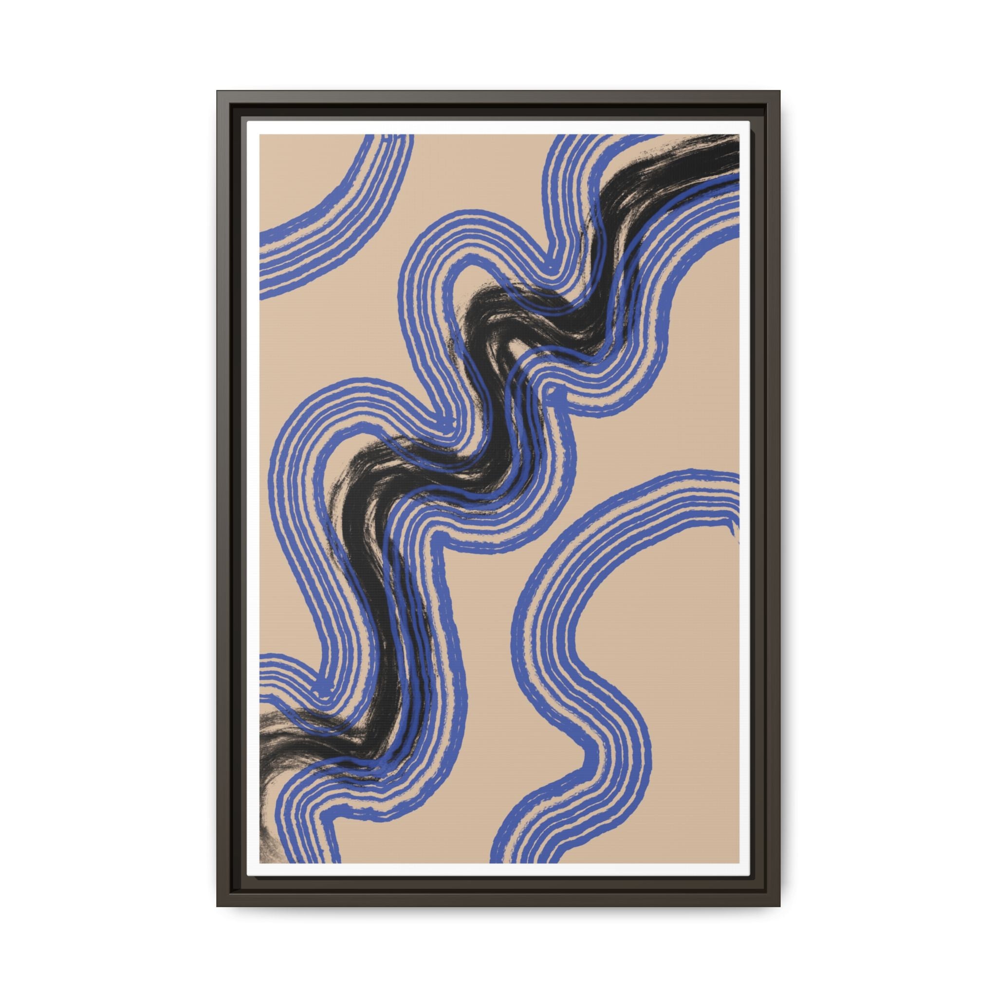 Indigo Rhythm Passage - Framed